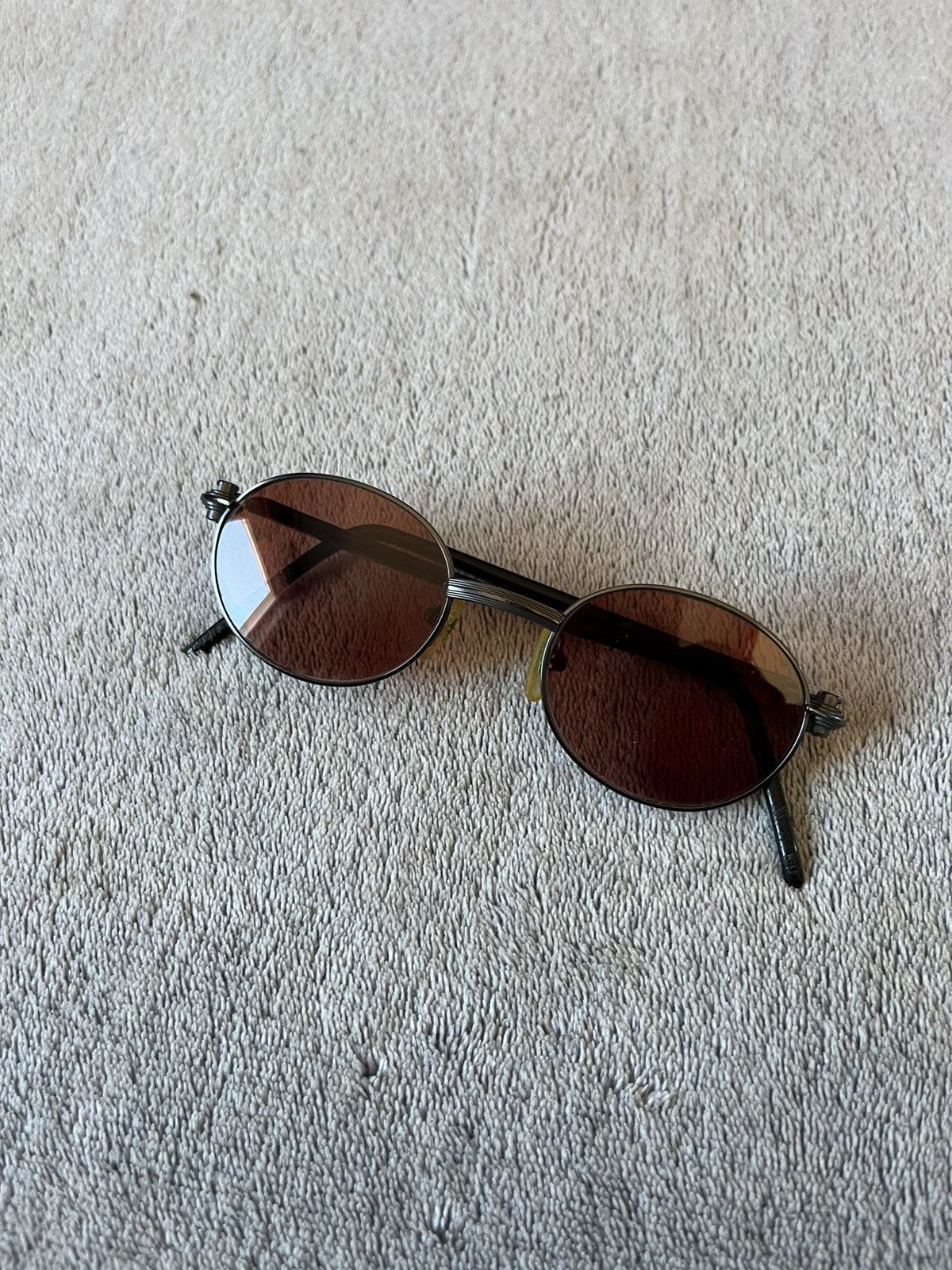 Vintage × Yohji Yamamoto Yohji Yamamoto 52-2703 Round Sunglass 90’s Japan Designer Size ONE SIZE - 1 Thumbnail