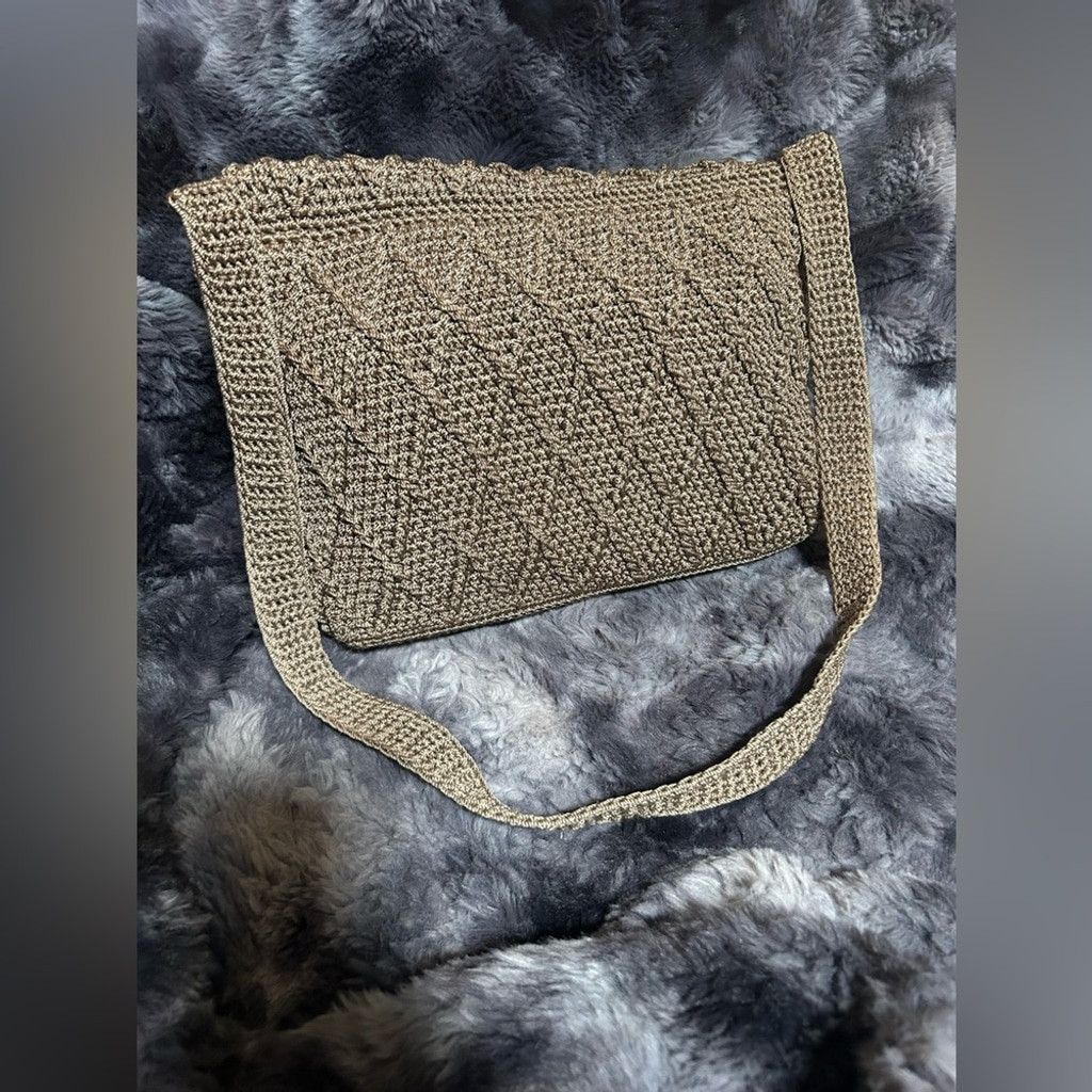 The Sak The Sak brown crochet purse #crochet #boho #festival Size ONE SIZE - 3 Thumbnail
