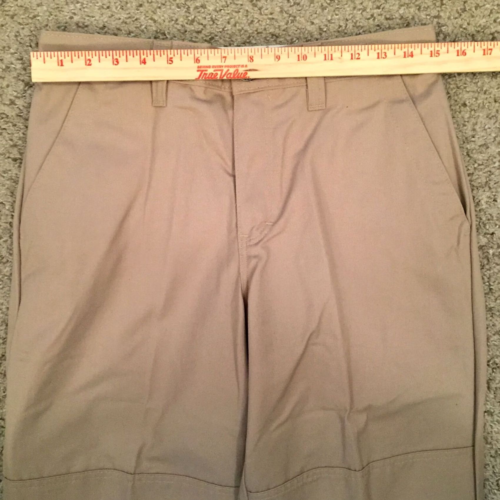 Dickies Dickies Pants Mens 30 Beige Flat Front Chino Straight Leg Workwear Regular Inseam 38in Size 30 Pants Mens Beige Dickies Unfinished Hem New Size US 30 / EU 46 - 2 Thumbnail