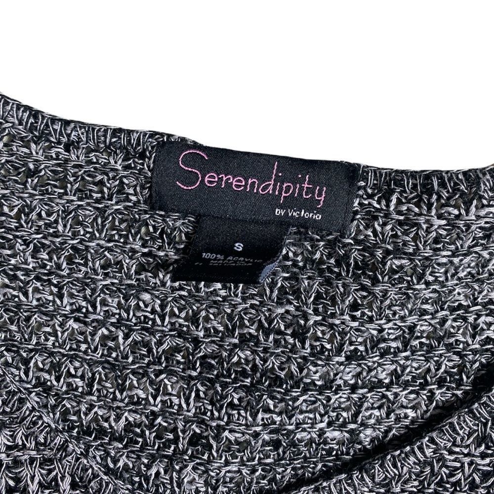 Other Serendipity by Victoria Grey Cold Shoulder Knit Top | Size S Size S / US 4 / IT 40 - 5 Thumbnail