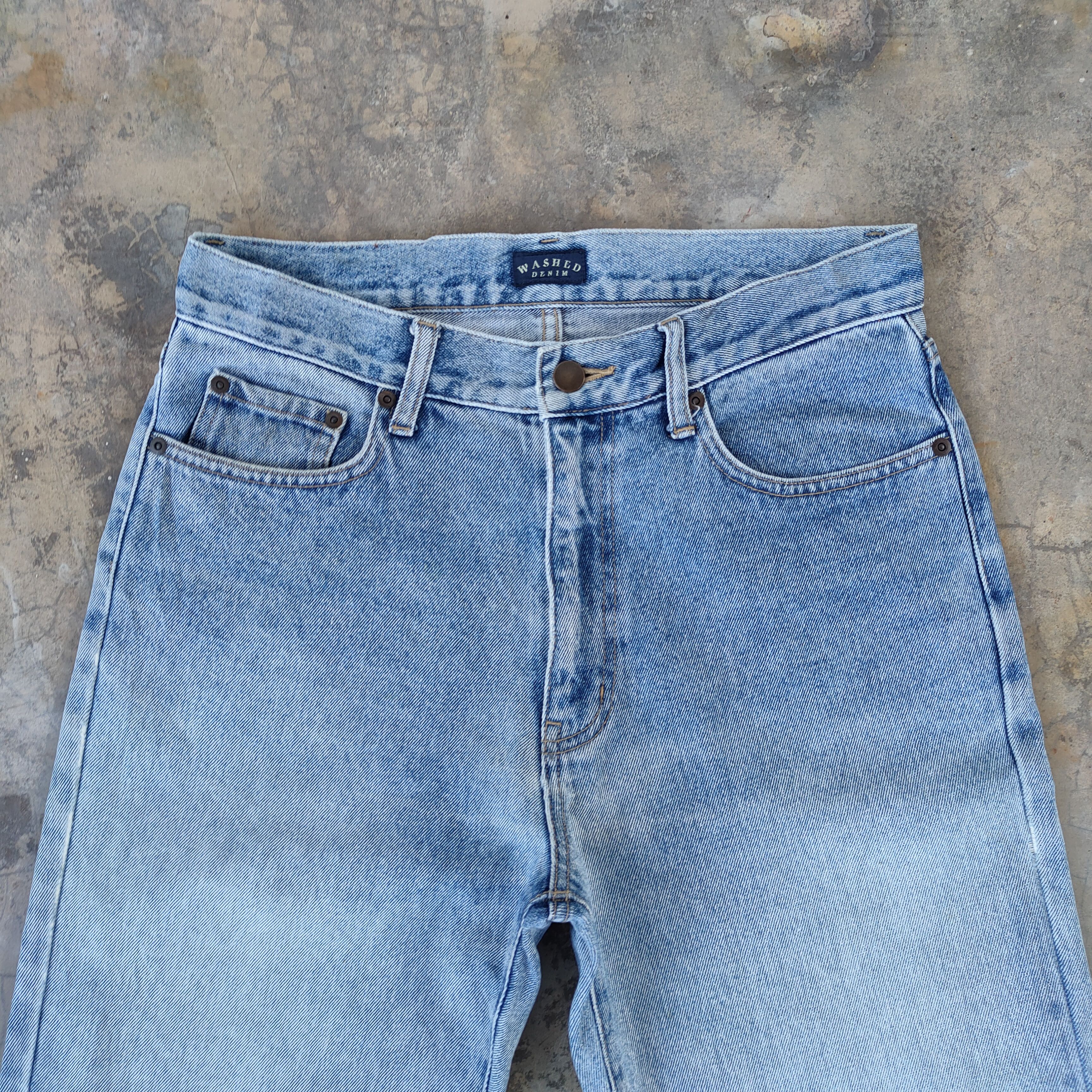 Japanese Brand W31 VINTAGE WASHED DENIM DISTRESSED FADED JEANS PANTS Size US 31 - 3 Thumbnail