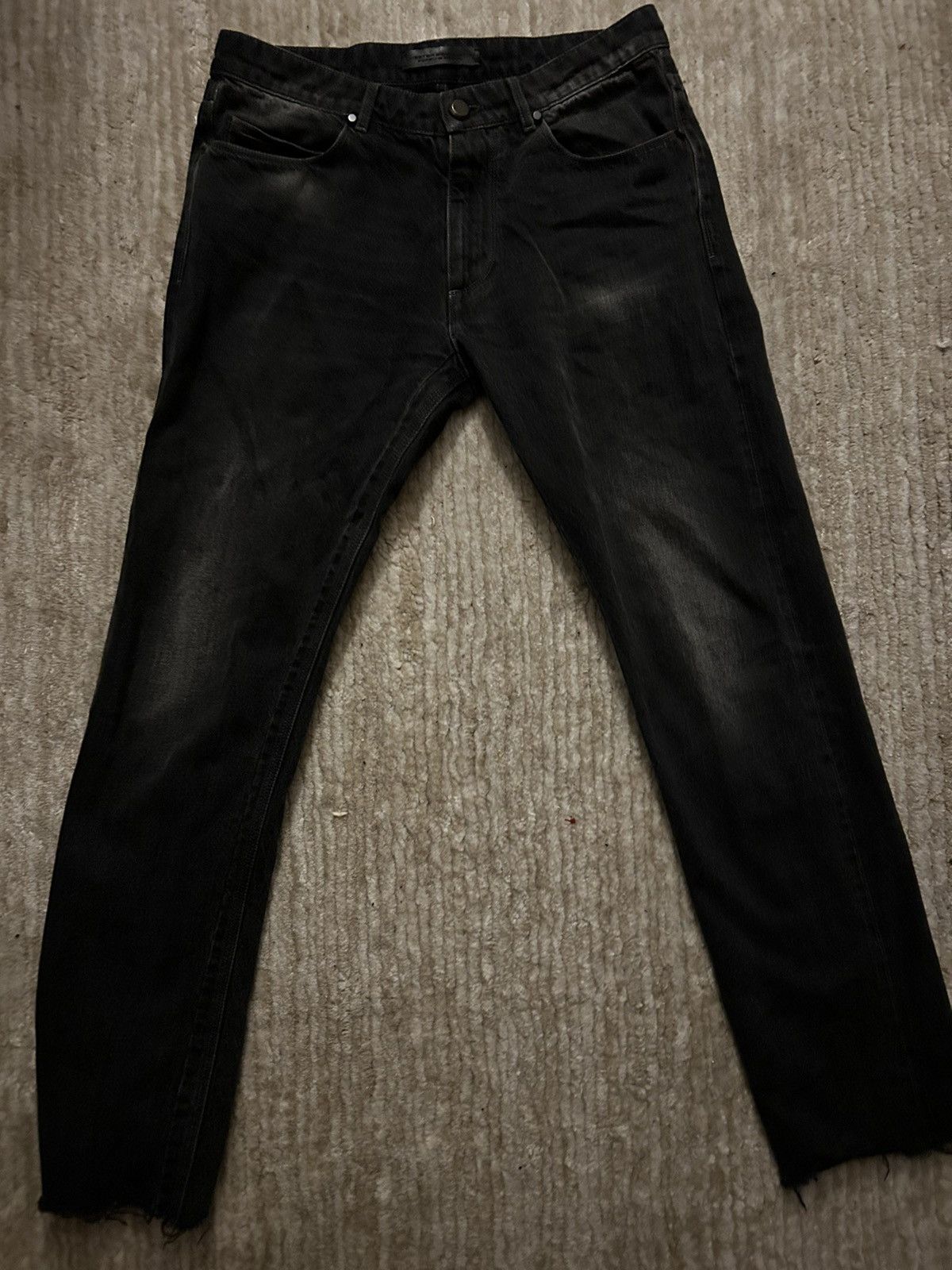 image of Porsche Design Black Denim Jeans, Men's (Size 30)