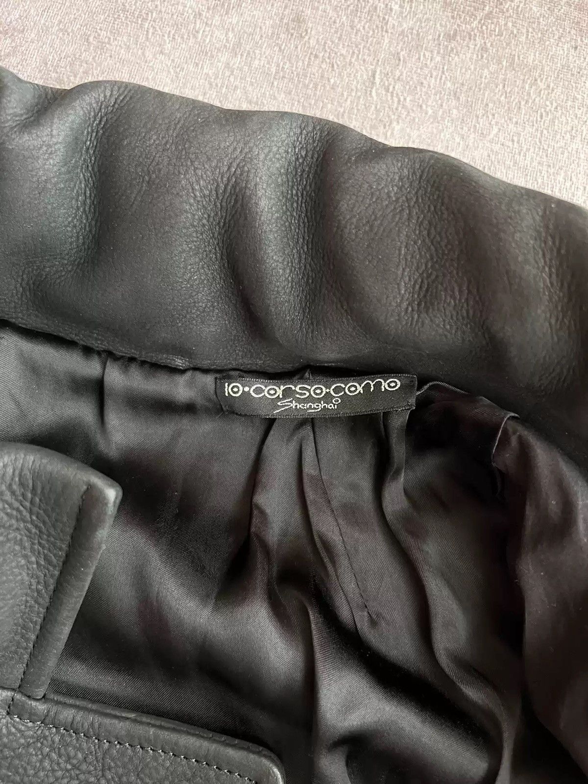 Rick Owens Rick Owens' patchwork sleeve leather coat Size US M / EU 48-50 / 2 - 3 Thumbnail