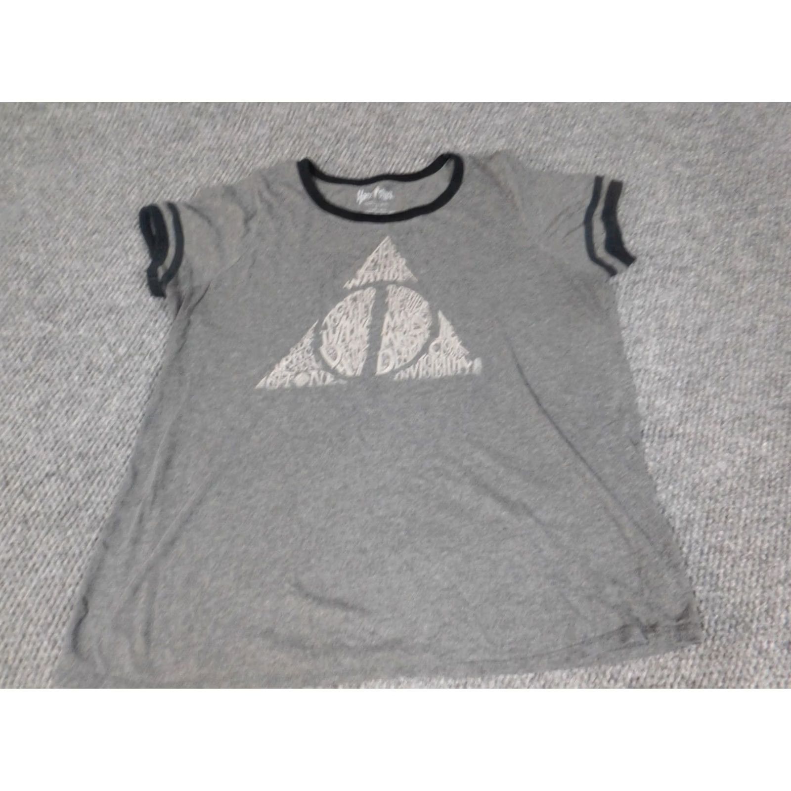 Vintage Harry Potter Womens Shirt L Gray Crew Neck Long Sleeve Cotton Rayon Blouse Casual Movie Classic Womens Size L / US 10 / IT 46 - 3 Thumbnail