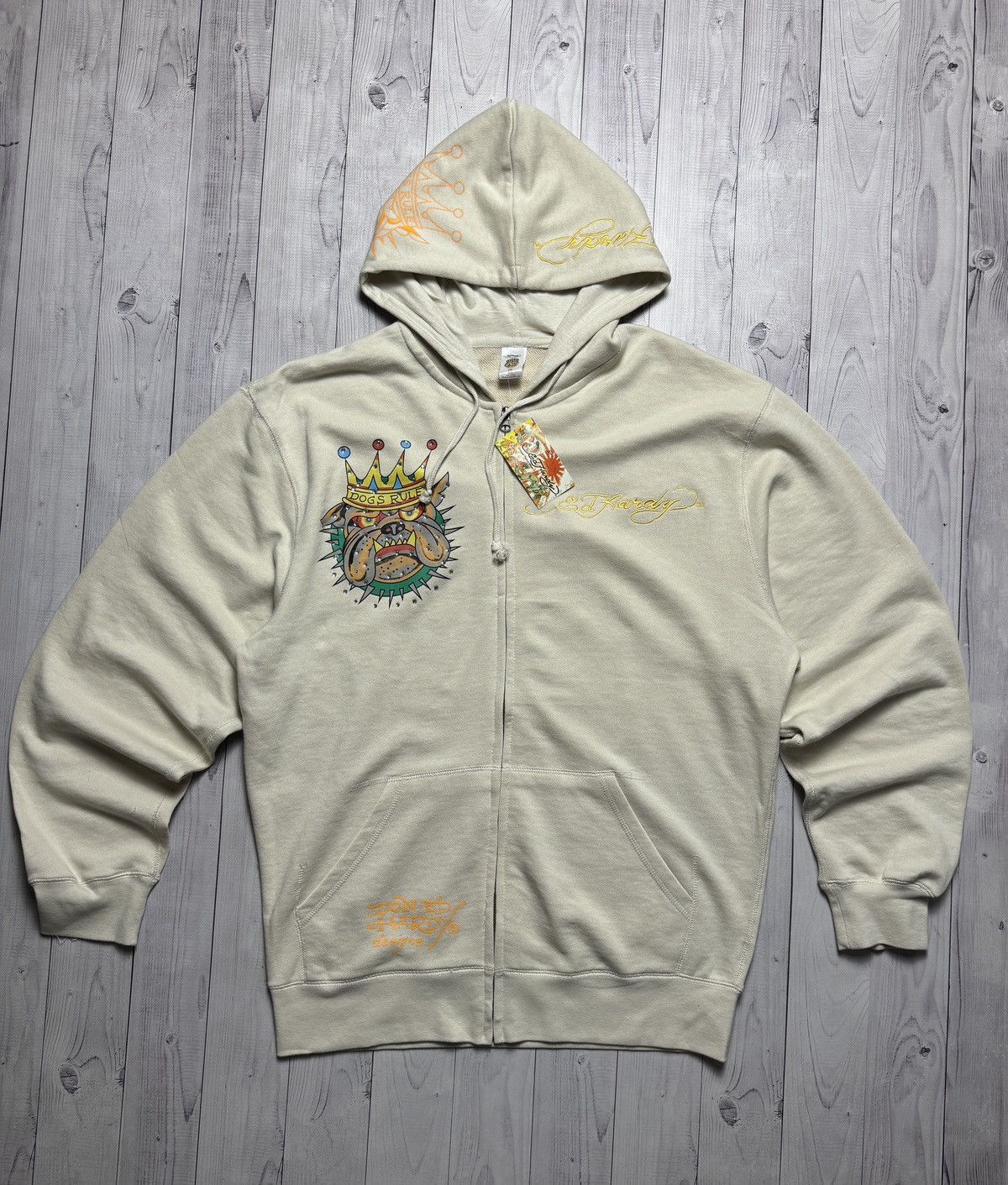 Ed Hardy Christian Audigier Ed Hardy zip hoodie big logo dogs Size US XXL / EU 58 / 5 - 2 Thumbnail