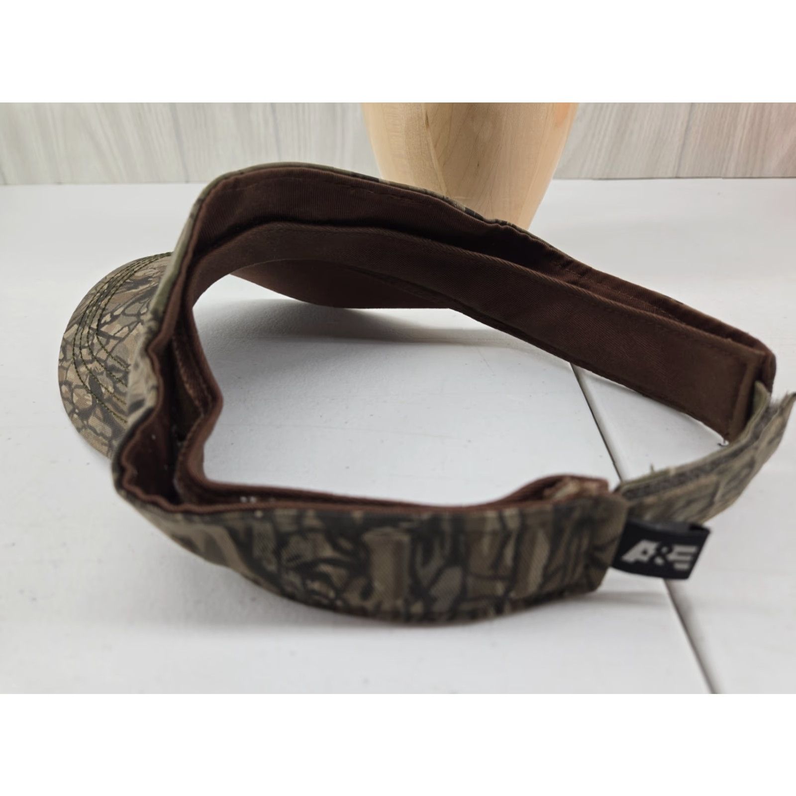 Vintage A&E Duck Dynasty Hat Cap Mens Visor One Size A&E Camo Sun Protection Hunting Mens Ventilated Visor Green Hat Size ONE SIZE - 4 Thumbnail