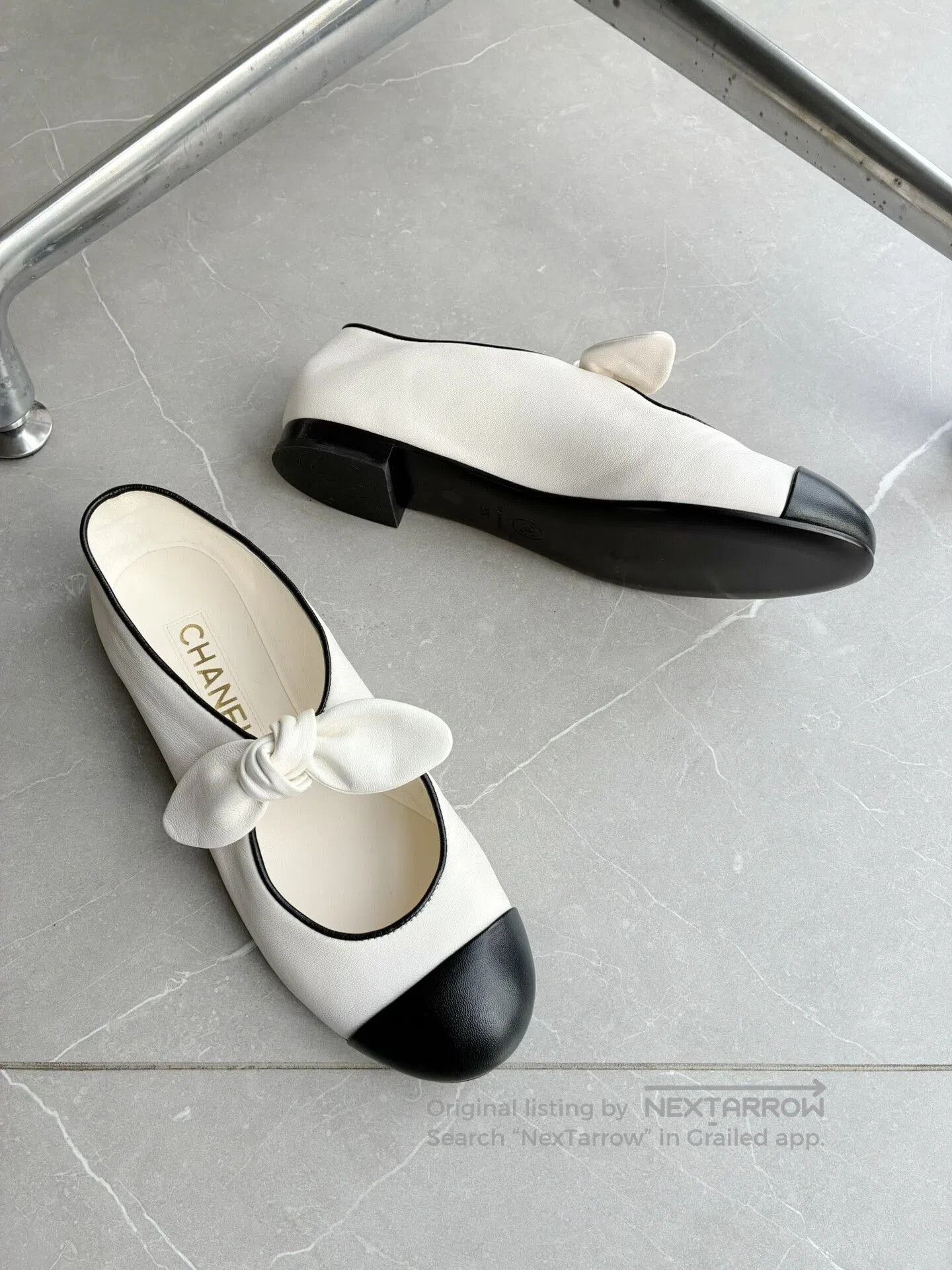 Chanel Chanel 25C Bow Mary Jane Shoes. Size US 6 / IT 36 - 5 Thumbnail