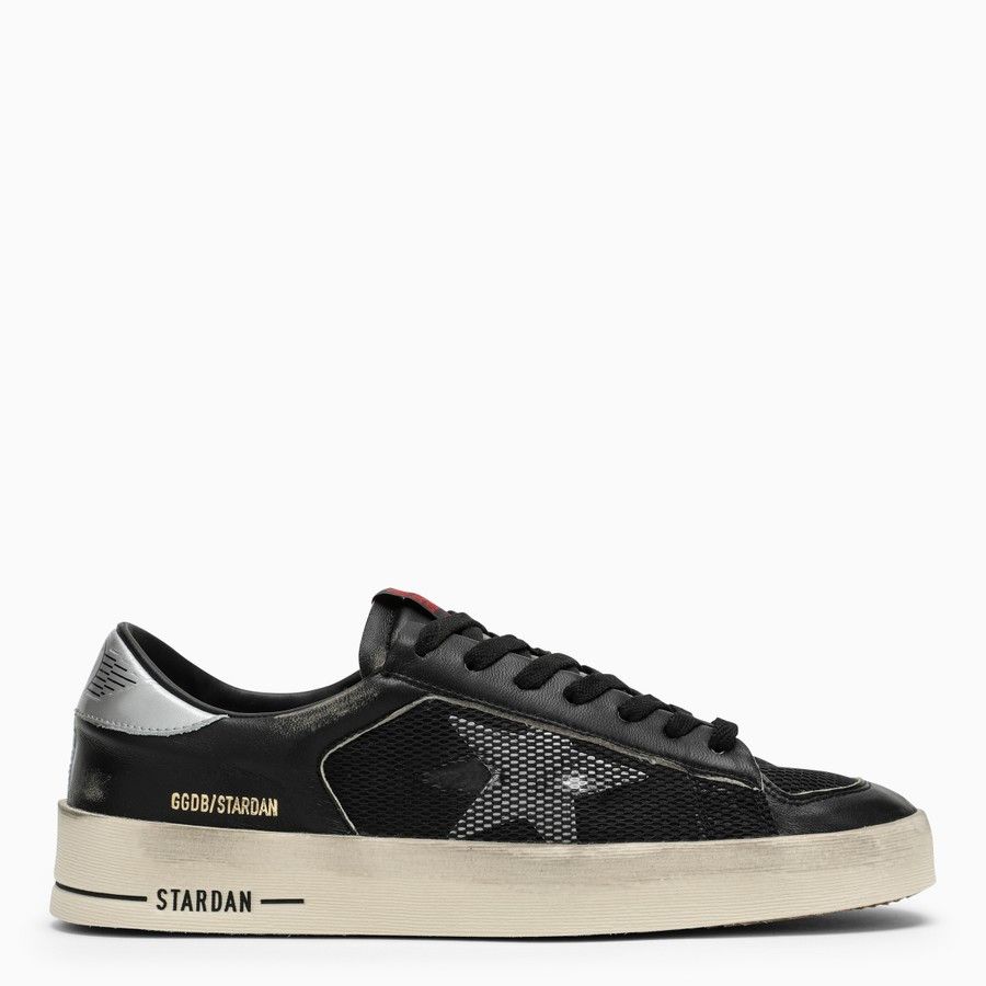 image of Golden Goose O1D2Blof0424 Leather Low Trainers In Black Shoes, Men's (Size 11)