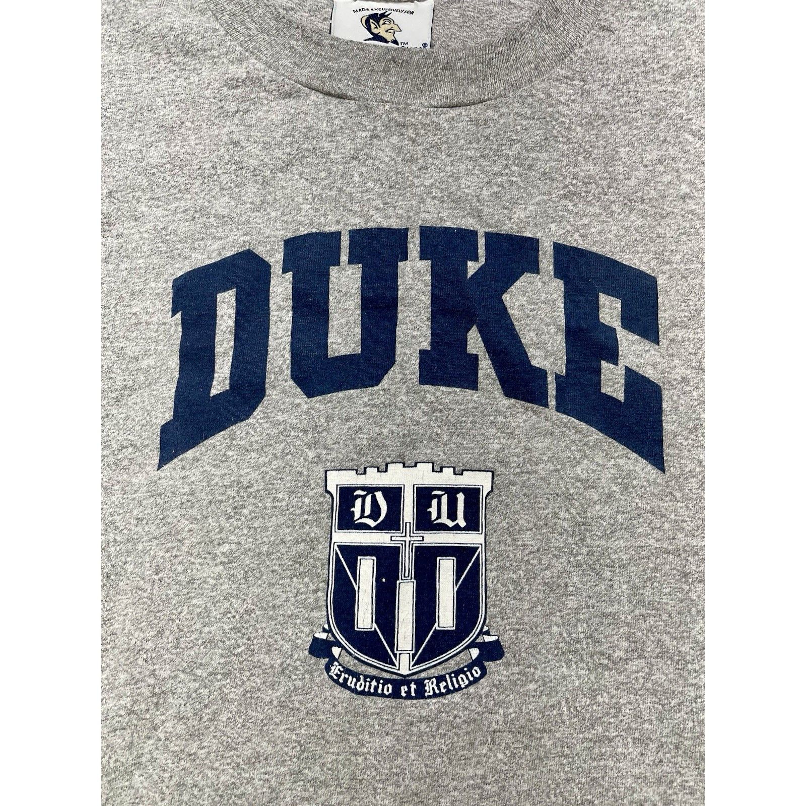 Other Rare Vtg 80s Duke Single Stitch T-Shirt XL Gray Cotton Excha Size US XL / EU 56 / 4 - 5 Thumbnail