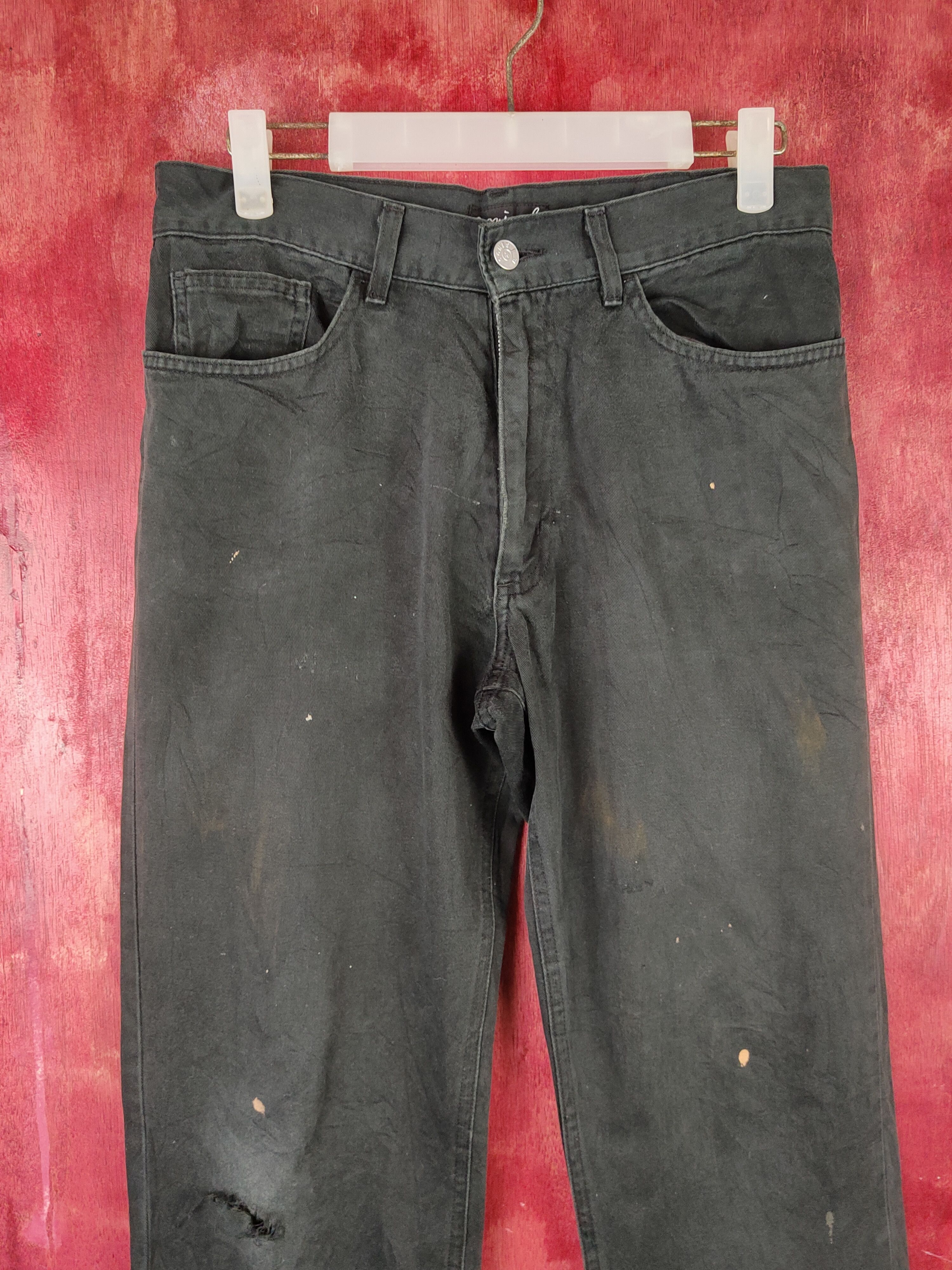 Japanese Brand × agnes b. Agnes B. Black Multipocket Ripped Casual Pants #S1400 Size US 30 / EU 46 - 2 Thumbnail