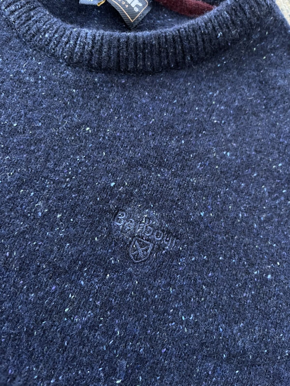 Barbour Vintage Barbour Navy Luxury Avantgarde Knit Wool Sweater Y2K Size US M / EU 48-50 / 2 - 9 Thumbnail