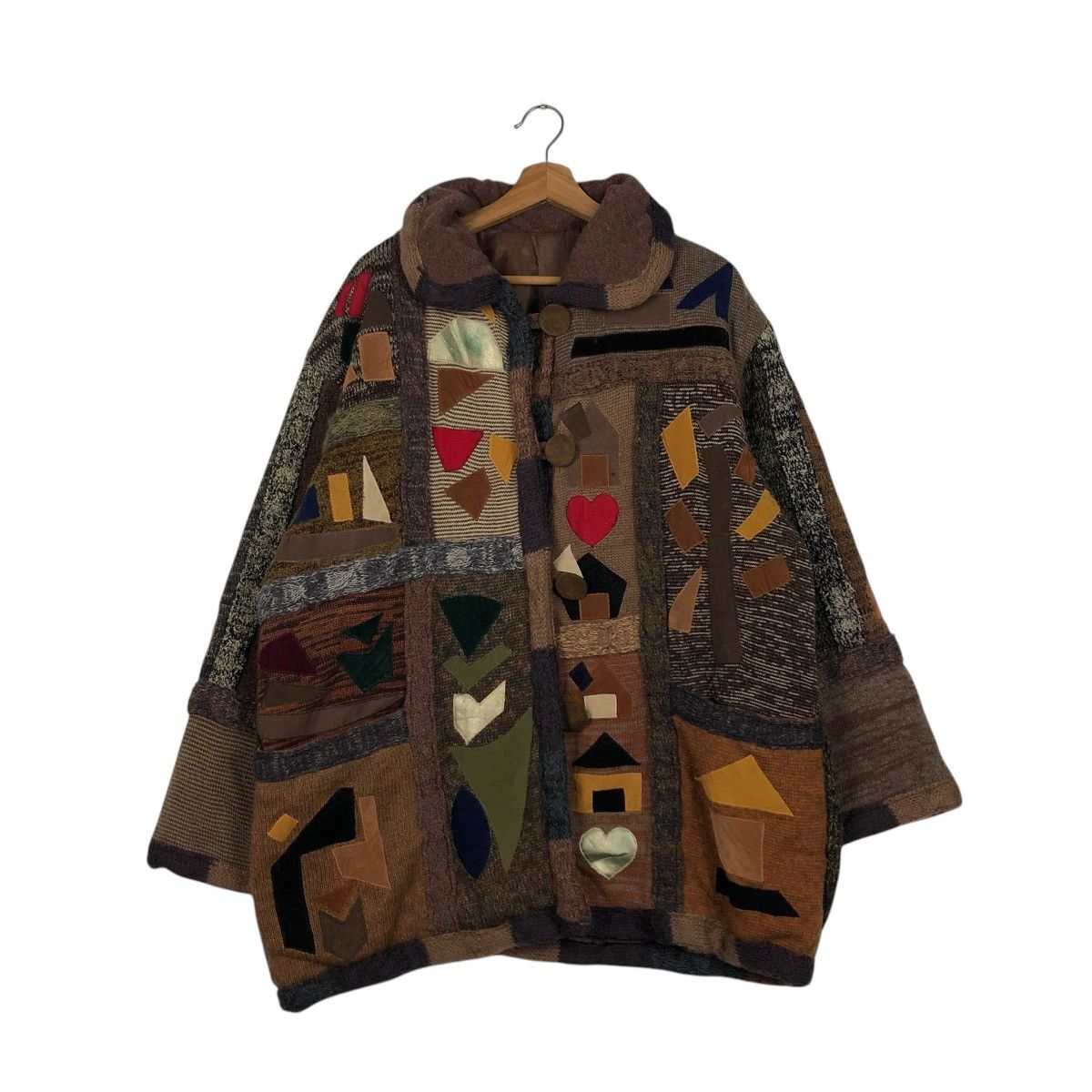 Japanese Brand × Vintage 🔥VINTAGE PATCHWORK DESIGN UNBRAND JACKET ISSEY MIYAKE Size US L / EU 52-54 / 3 - 3 Thumbnail