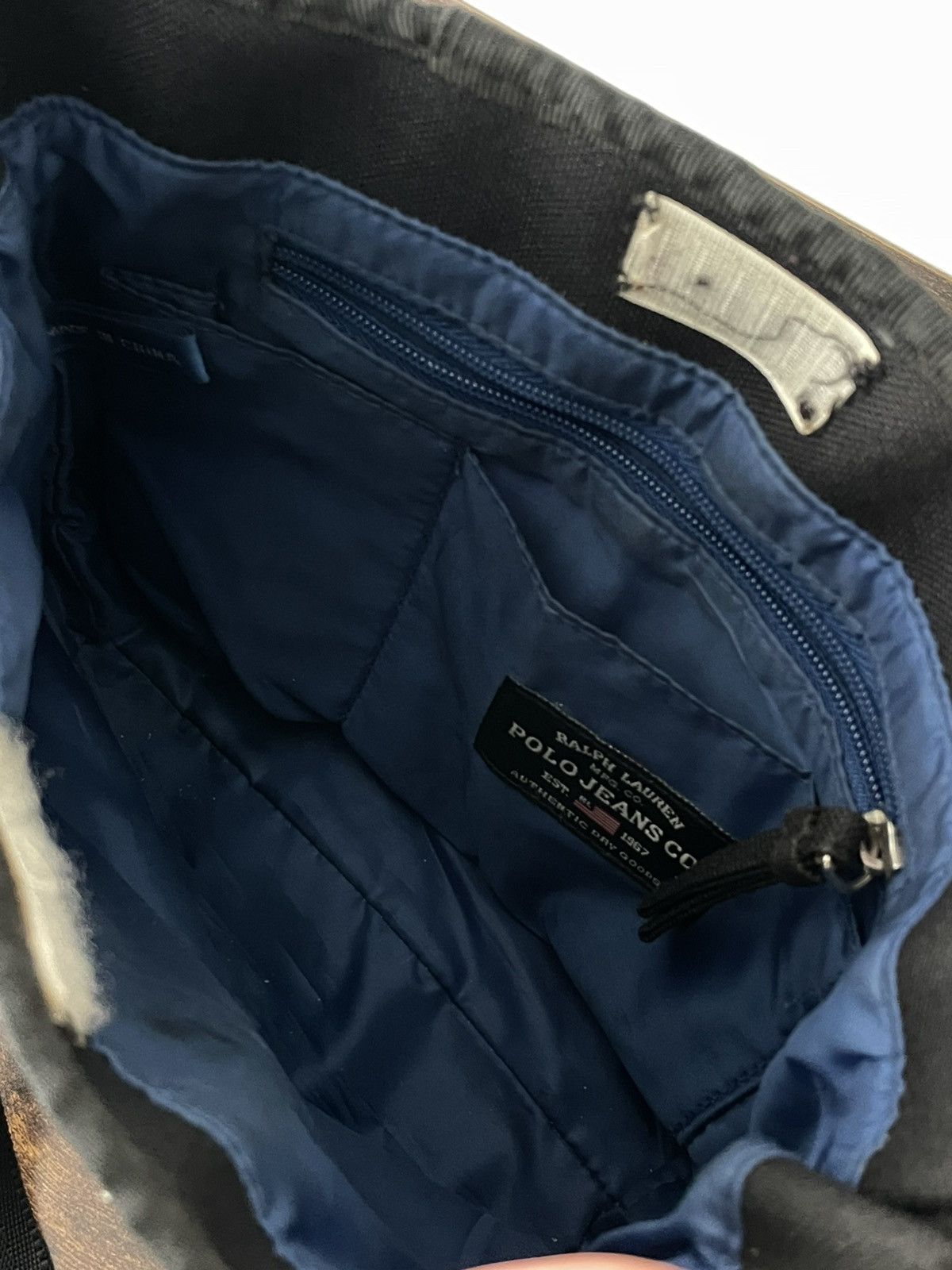 Polo Ralph Lauren Vintage Polo Ralph Lauren 00’s Tote Y2K Bag Black Nylon RARE Size ONE SIZE - 6 Thumbnail