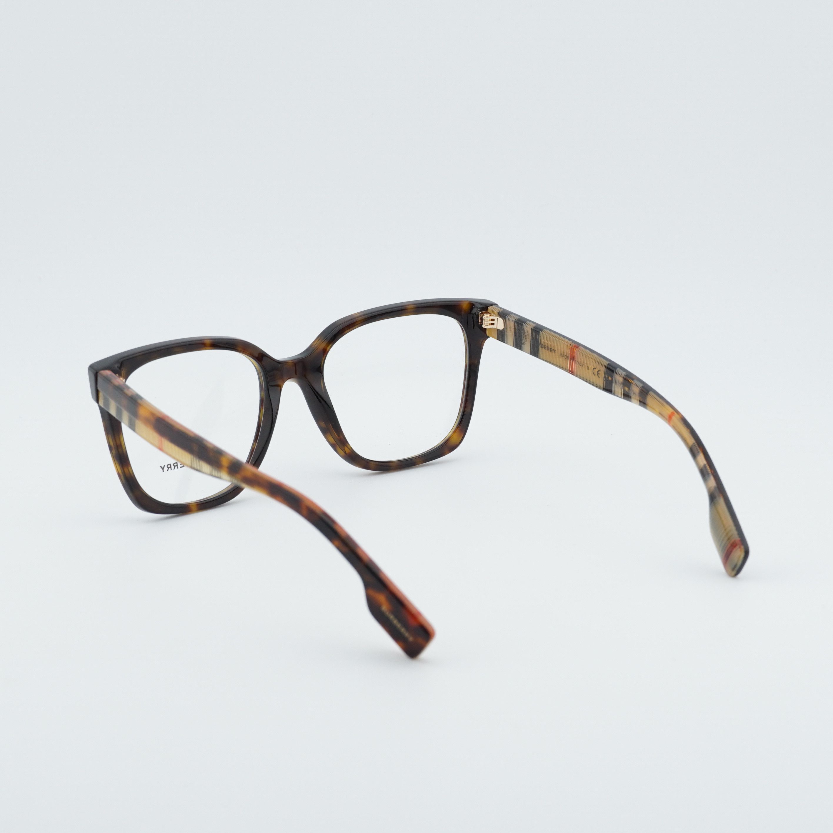 Burberry Burberry BE2347 3943 Eyeglasses Havana 52mm Square Frame Size ONE SIZE - 3 Thumbnail