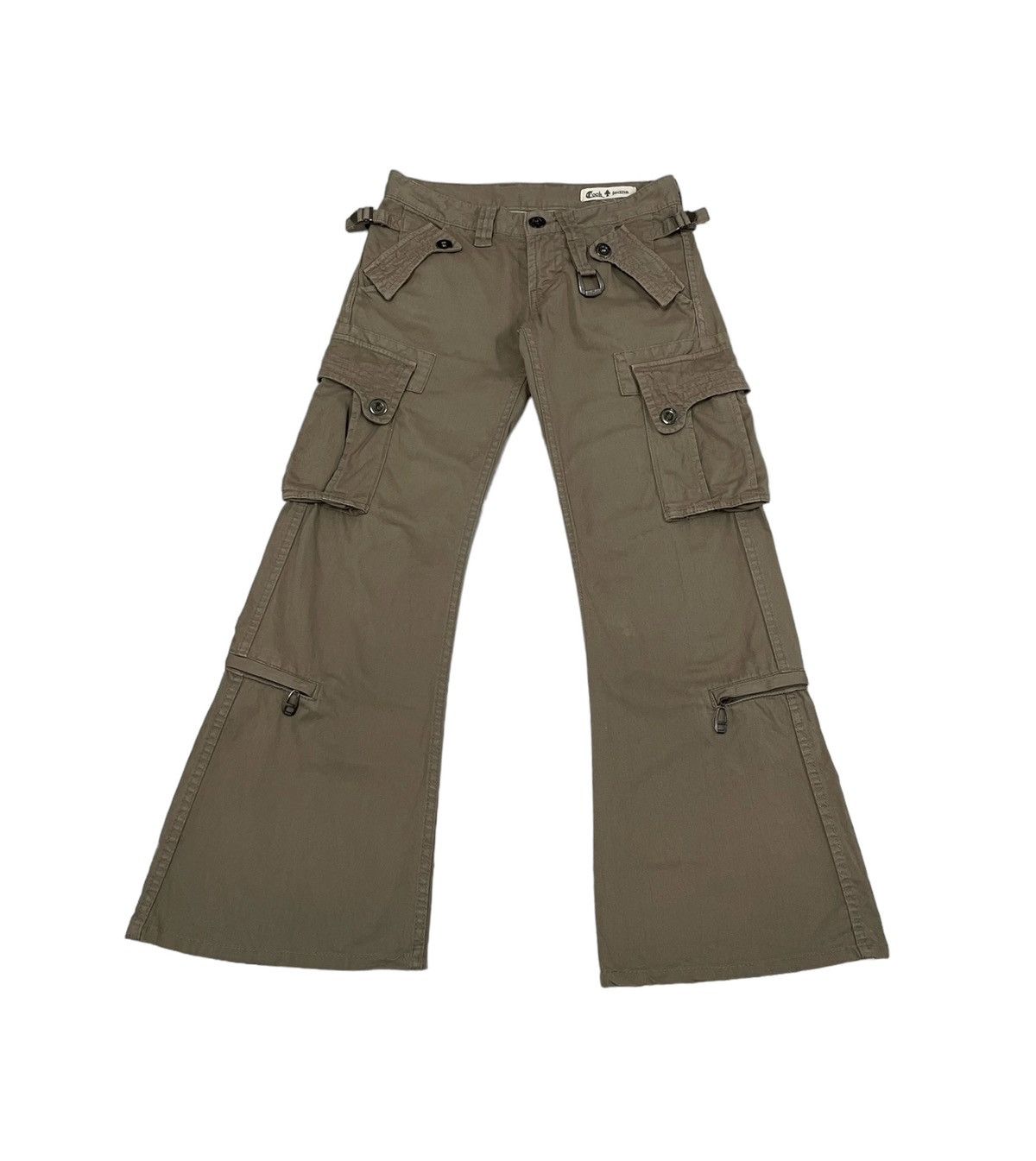 Japanese Brand × PPFM × Tete Homme Vintage CookJeans Japan Flare Cargo Pants Size US 29 - 1 Thumbnail