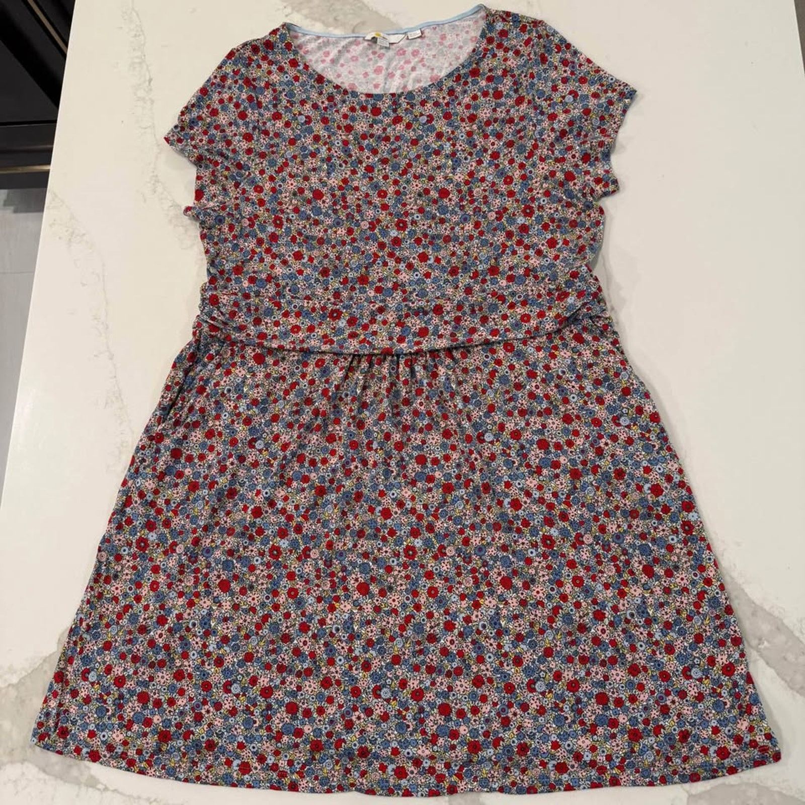Boden Boden Jersey Cherry/Flower Knee Length Dress Womens 20/22R | Grailed
