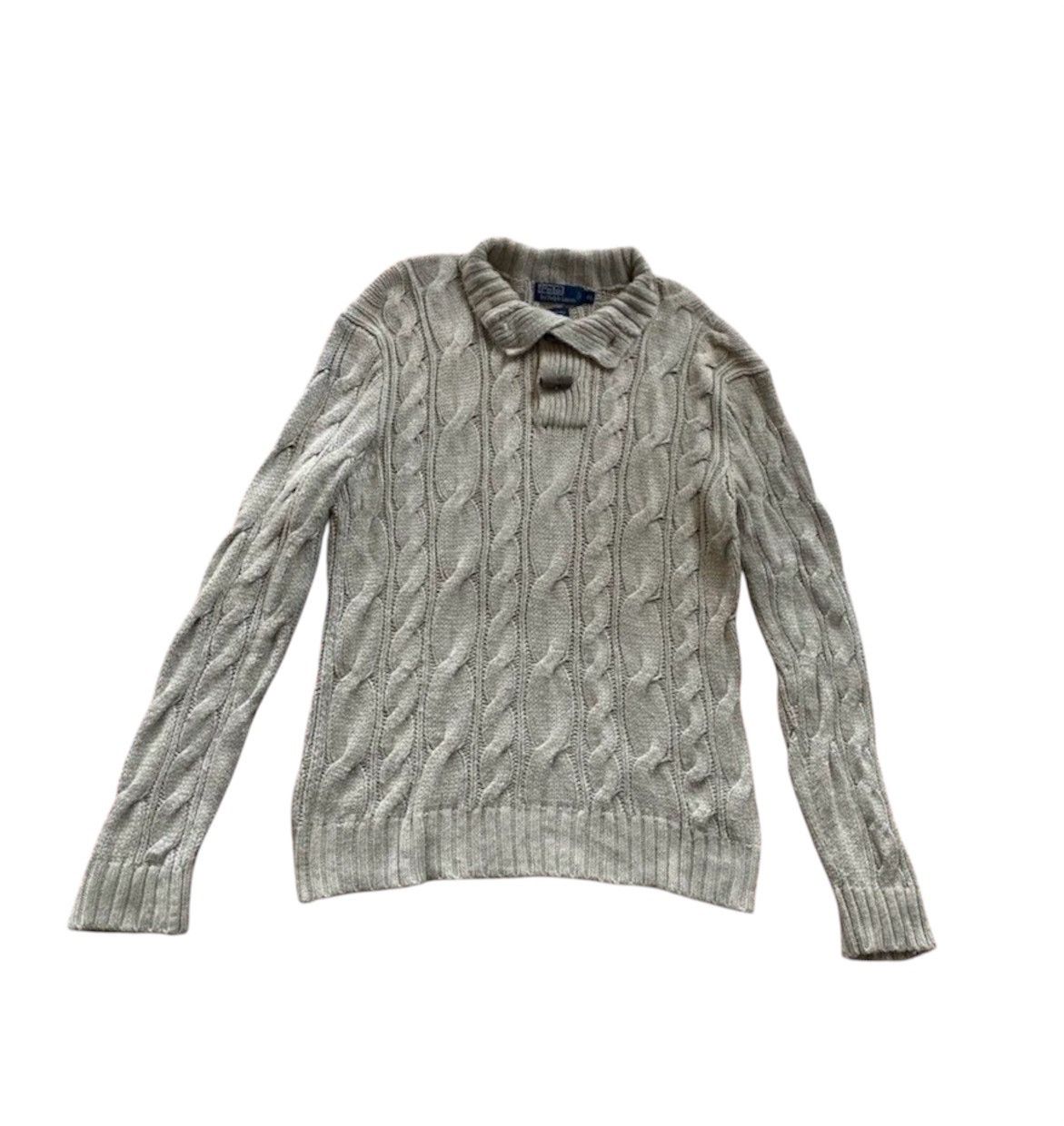 Polo Ralph Lauren × Ralph Lauren Polo Ralph Cable Knitwear Size US XL / EU 56 / 4 - 1 Thumbnail