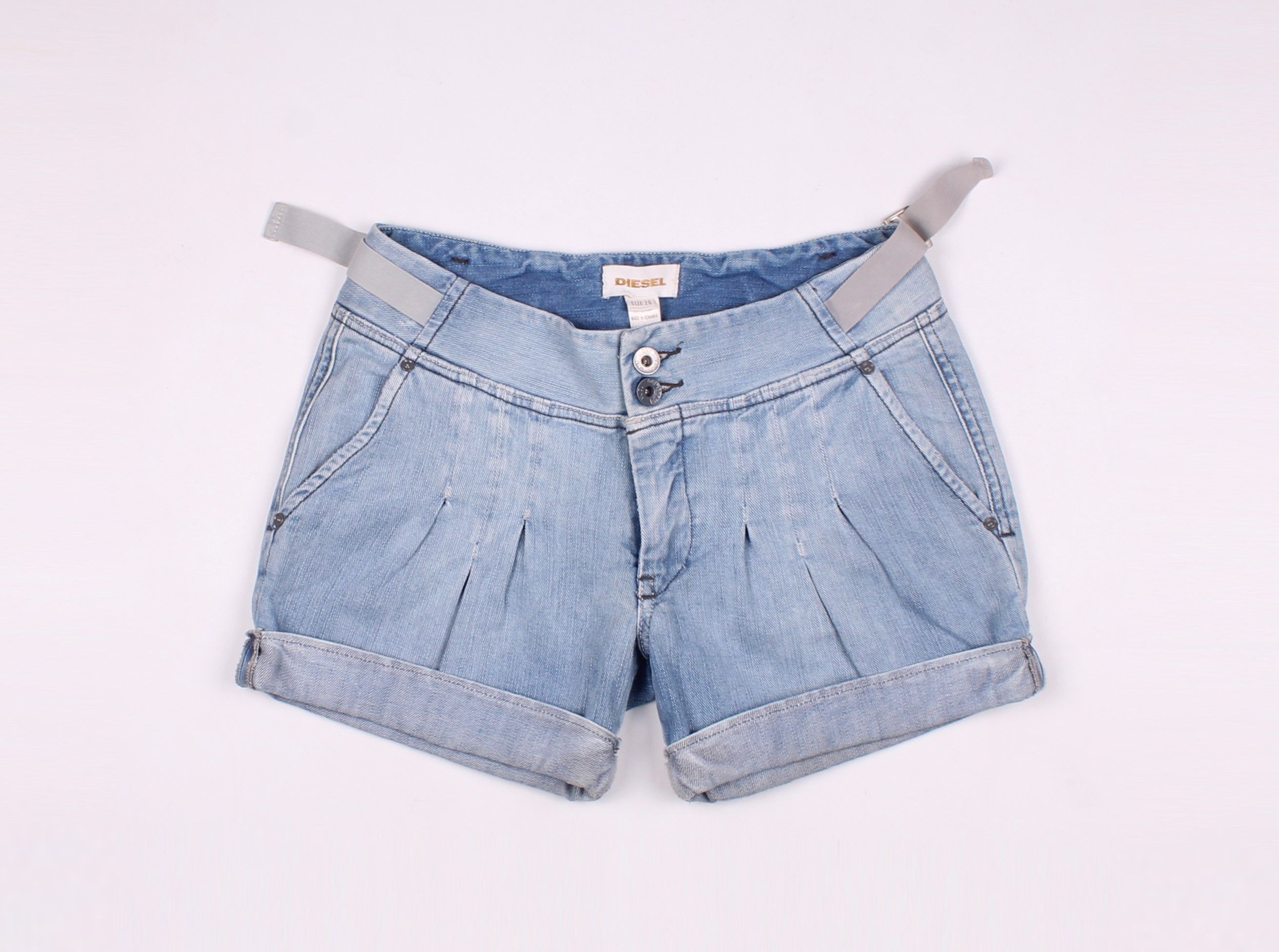 Diesel Vintage Diesel Y2K Blue Mini Shorts Size 28" / US 6 / IT 42 - 1 Thumbnail