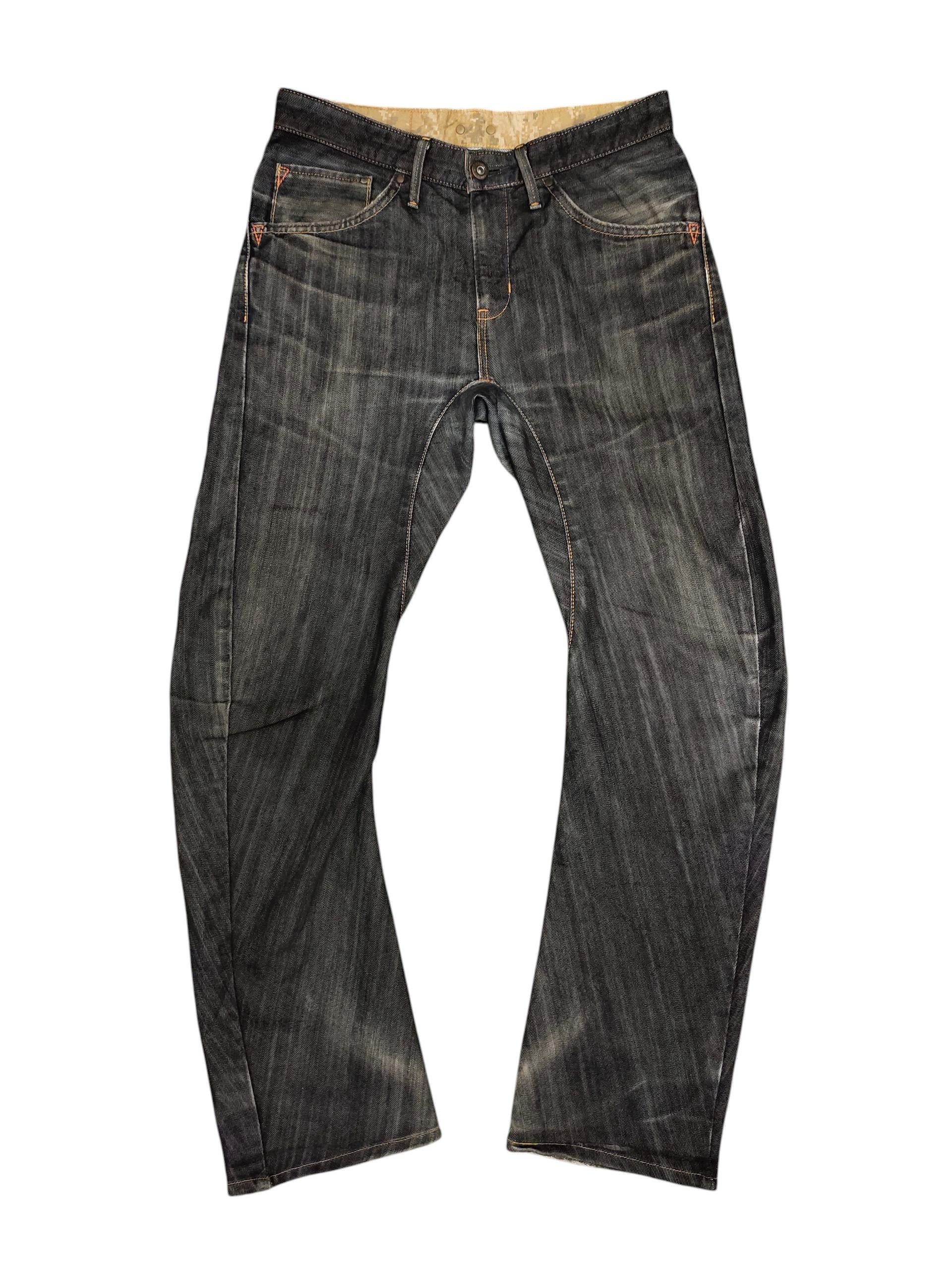If Six Was Nine Vintage Edwin Function Distressed Denim Jeans Size US 31 - 1 Thumbnail
