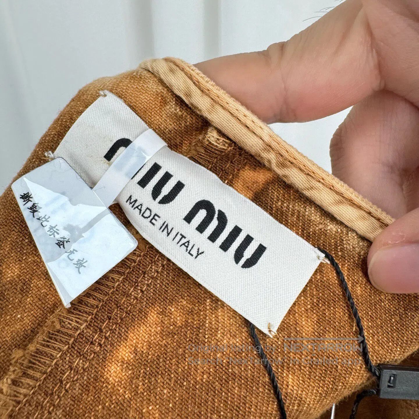 Miu Miu Miu Miu New Arrival Washed Embroidered Letter Denim Jumpsu Size XS / US 0-2 / IT 36-38 - 5 Thumbnail