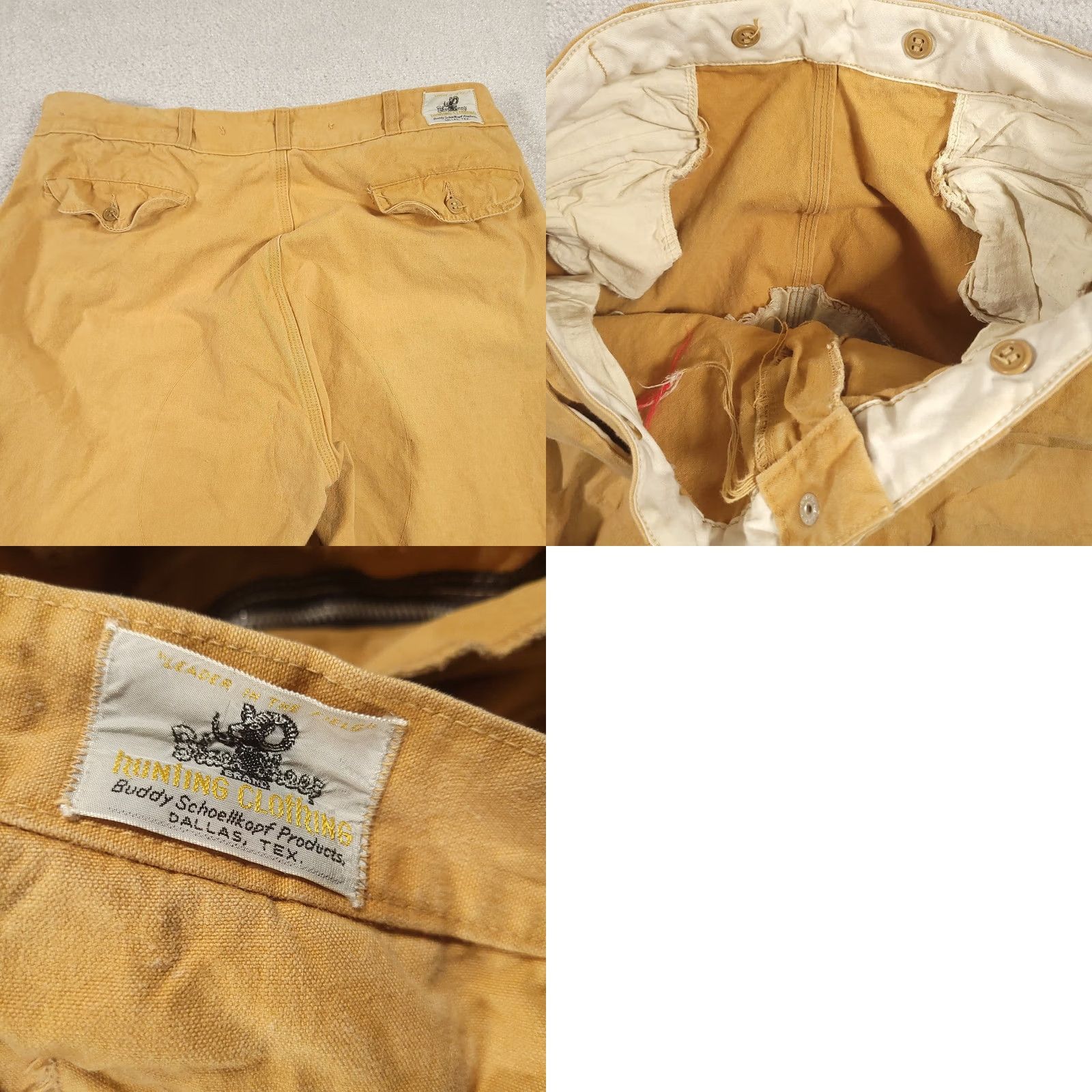 Vintage VINTAGE Black Sheep Brush Field Pants Mens 35X29 Brown Canvas Hunting Distressed Size US 35 - 10 Thumbnail