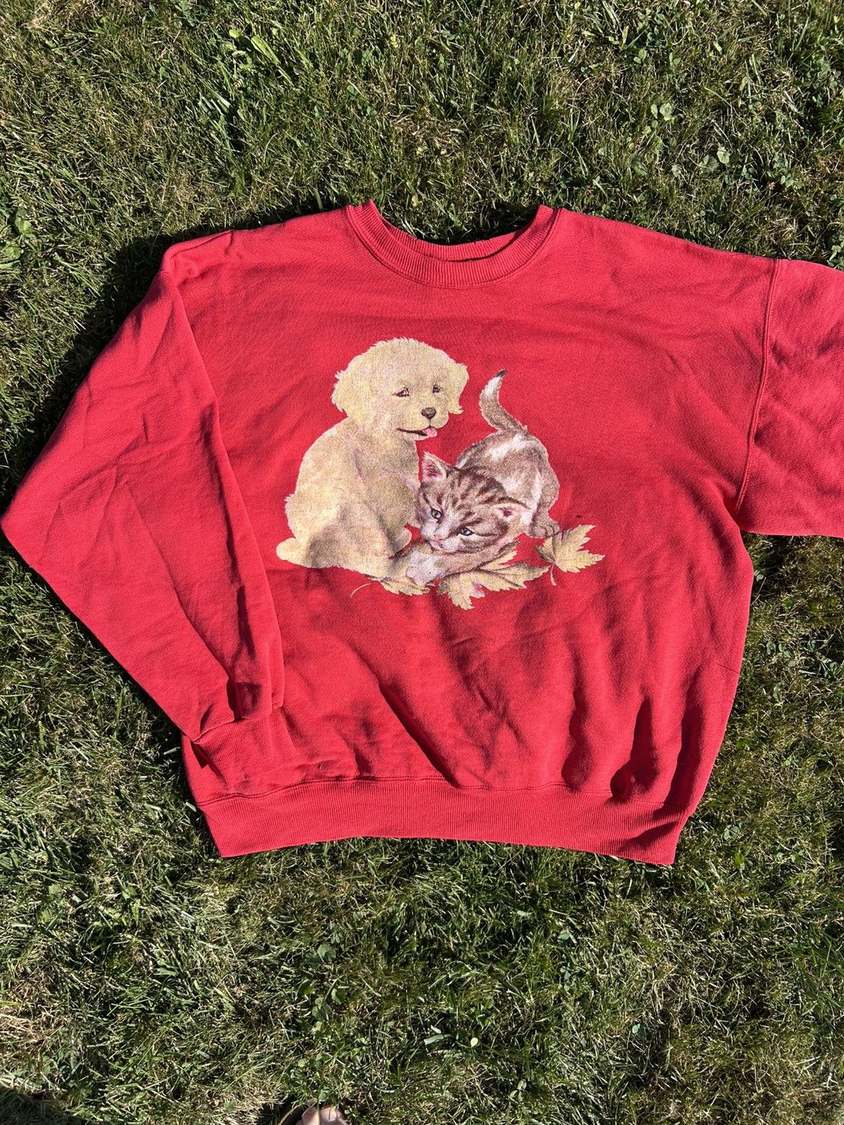 Vintage Vintage 90s Grandma Pet Sweater Size US XL / EU 56 / 4 - 1 Thumbnail