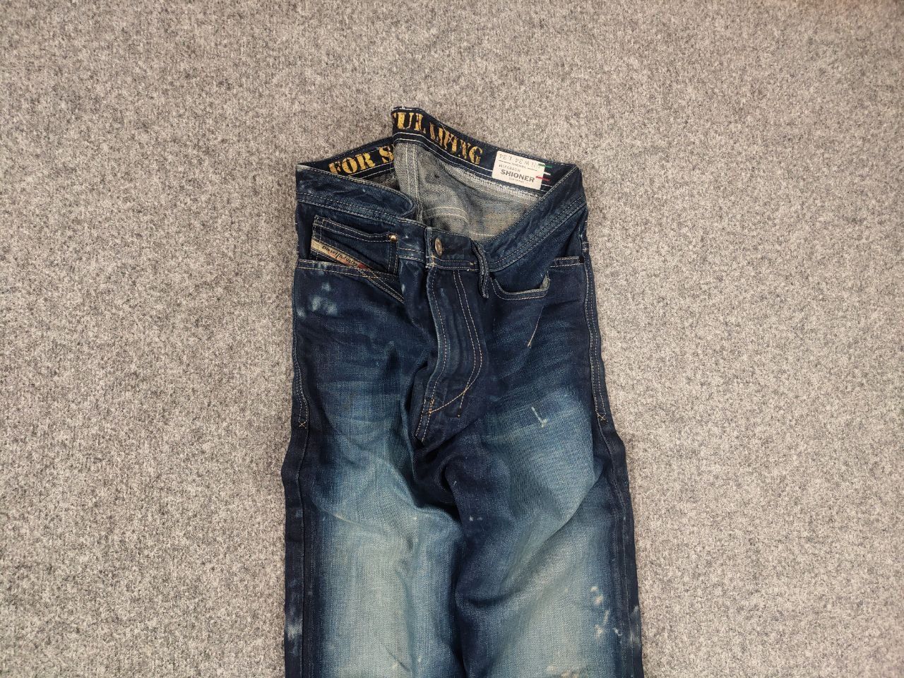 Diesel Diesel shioner Dark dyed Faded Denim Jeans Vintage Style Size US 34 / EU 50 - 3 Thumbnail