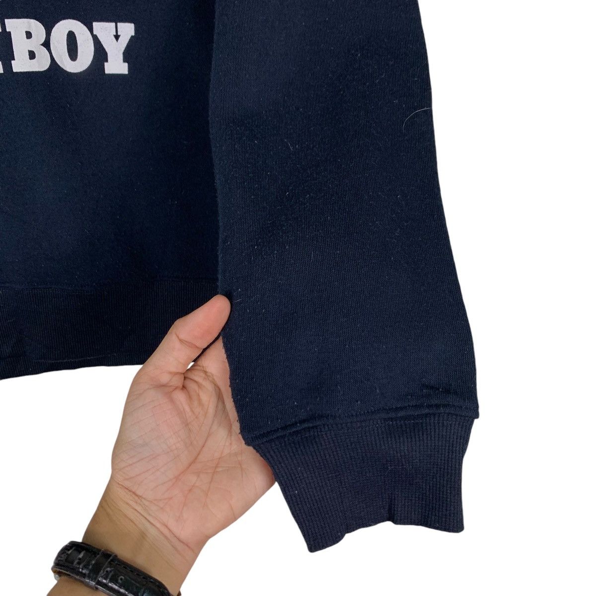 Japanese Brand PLAYBOY Big Logo Crewneck Sweatshirt Pullover #1299-C58 Size US M / EU 48-50 / 2 - 9 Thumbnail