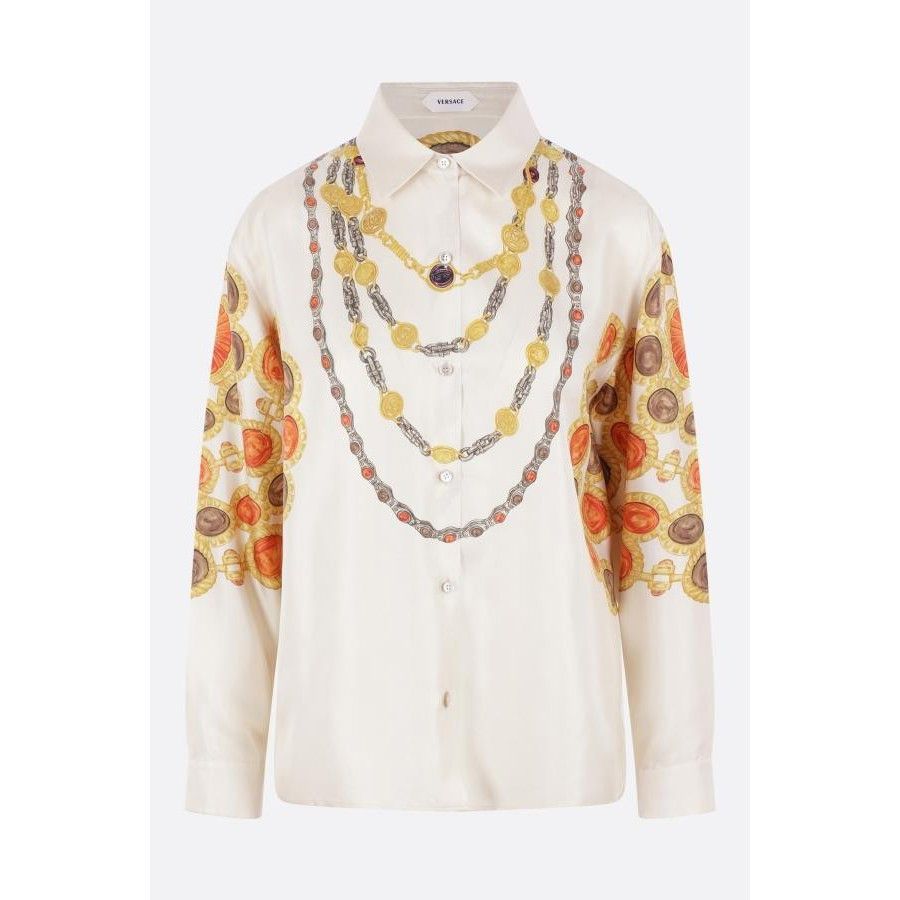 Versace VERSACE Multicolor The Lover Print Twill Shirt New & Authent Size M / US 6-8 / IT 42-44 - 1 Thumbnail