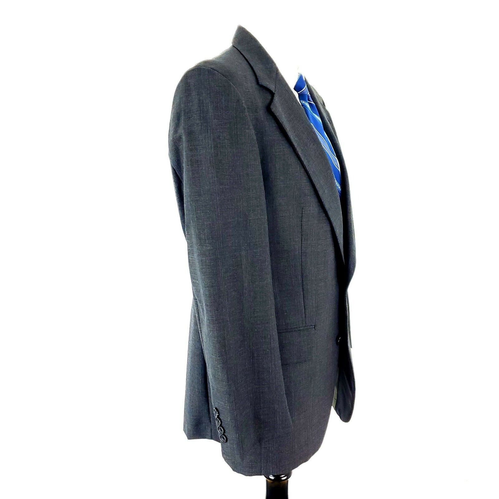 Aquascutum Aquascutum London Wool 2 Button Sport Coat 36R Gray Plaid Bl Size 36R - 6 Thumbnail