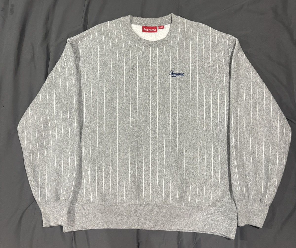Supreme pinstripe crewneck
