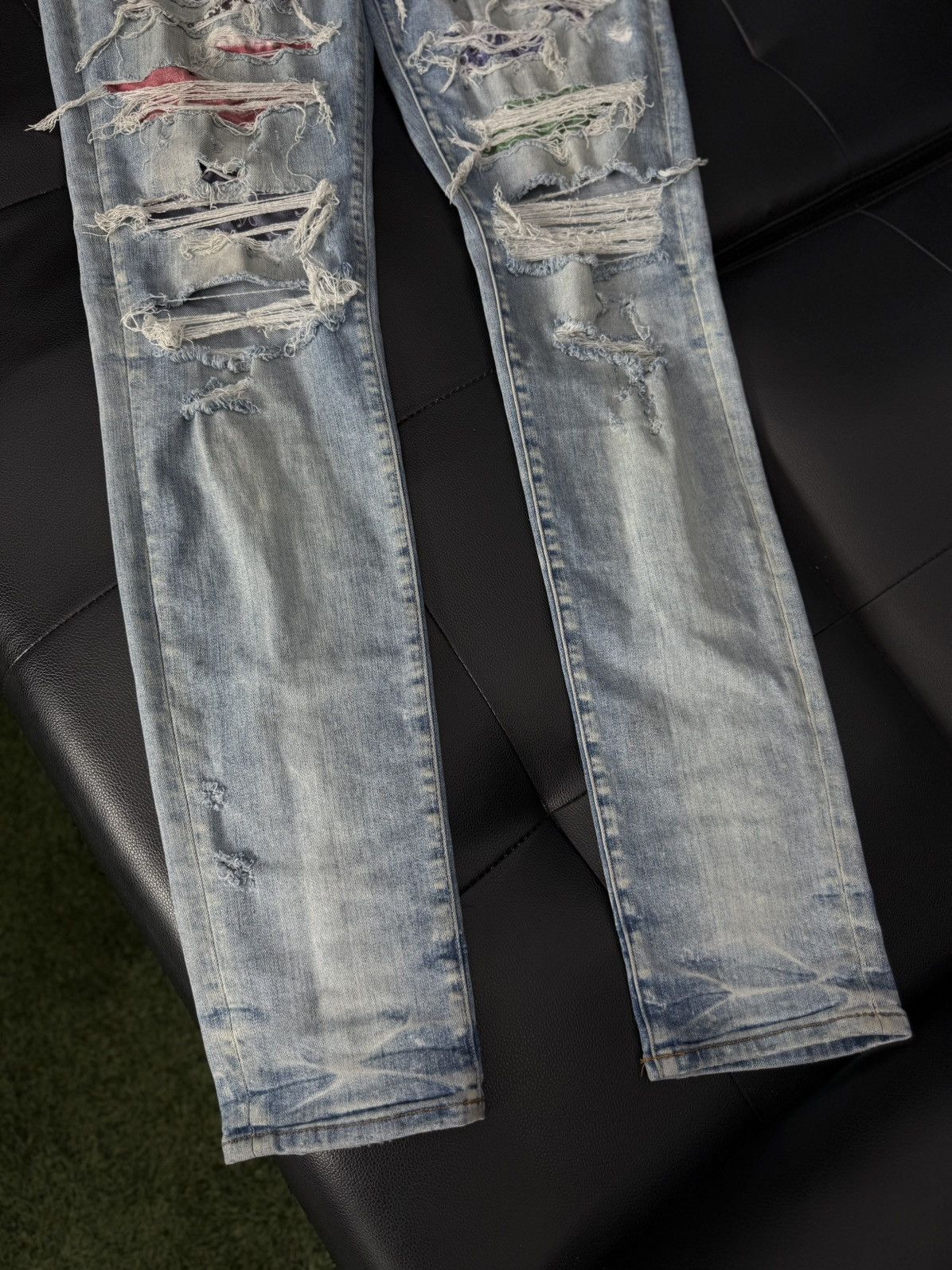 Amiri Amiri Jeans Blue Multicolored Size 36 Pre Owned🧼 Size US 36 / EU 52 - 3 Thumbnail