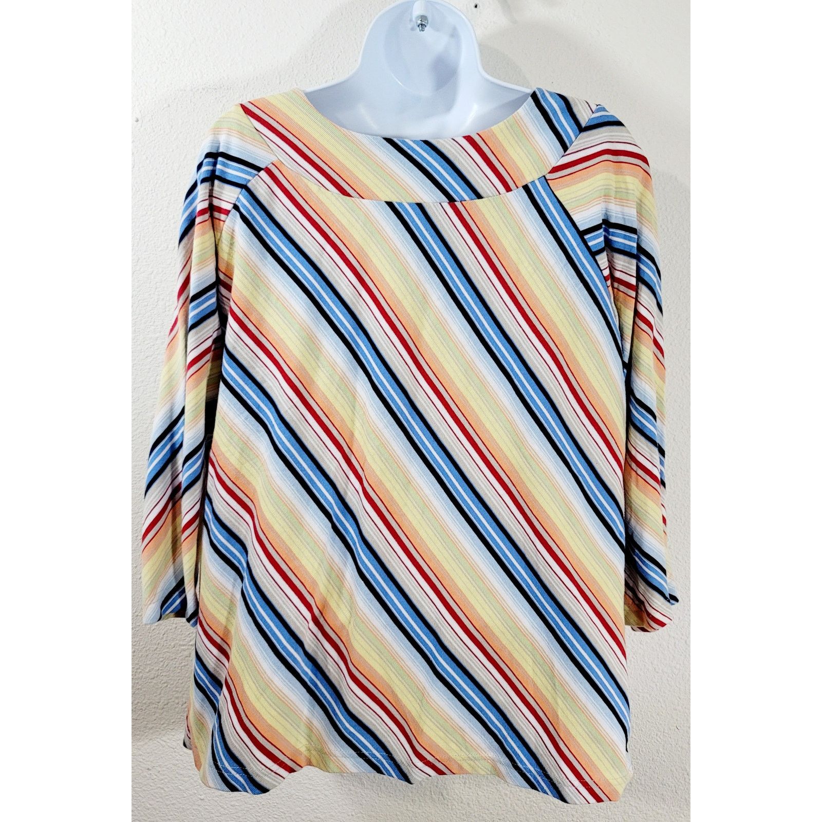 Other Fiorlini International Multicolor Striped Top 18W 20W Plus Size XXL / US 16-18 / IT 52-54 - 2 Thumbnail
