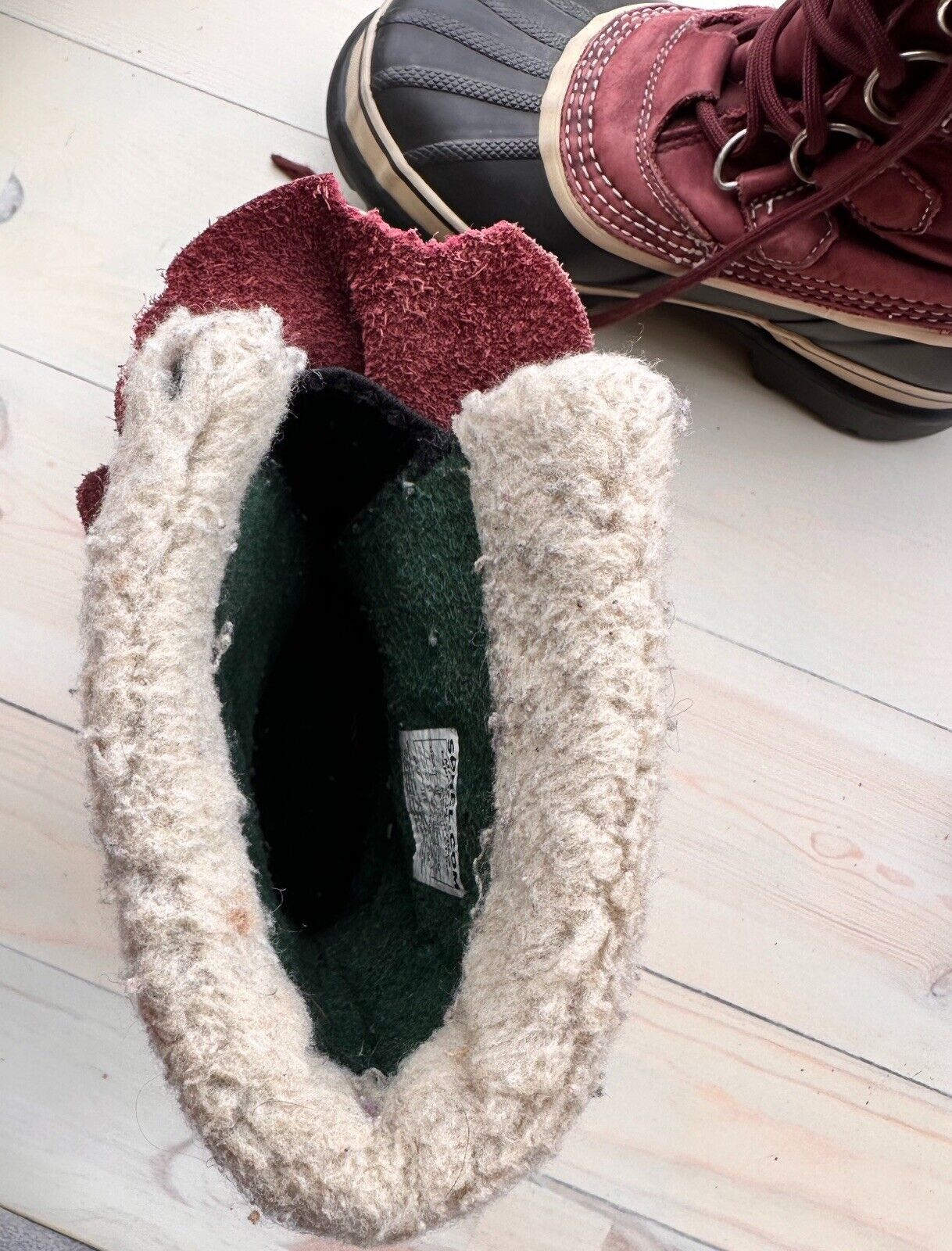 SOREL Sorel Caribou Waterproof Winter Snow Boots Size 7 Maroon Size US 7 / IT 37 - 6 Thumbnail