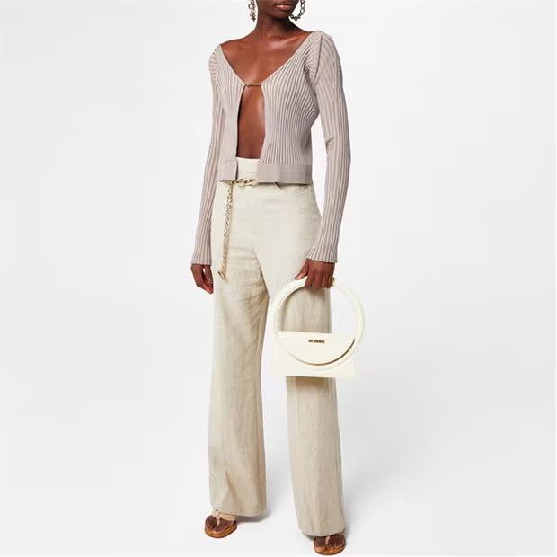 Jacquemus o1g2r1mq1024 Cardigan Top in Dark Beige Size M / US 6-8 / IT 42-44 - 5 Thumbnail