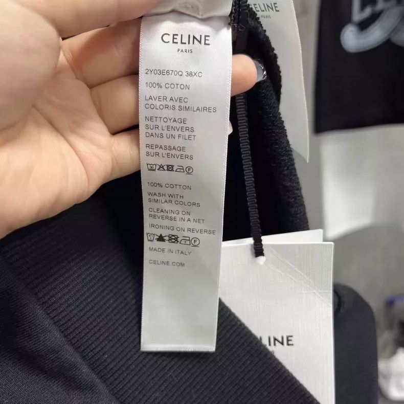 Celine Celine Black Logo Hoodie With Drawstring Size US XS / EU 42 / 0 - 4 Thumbnail
