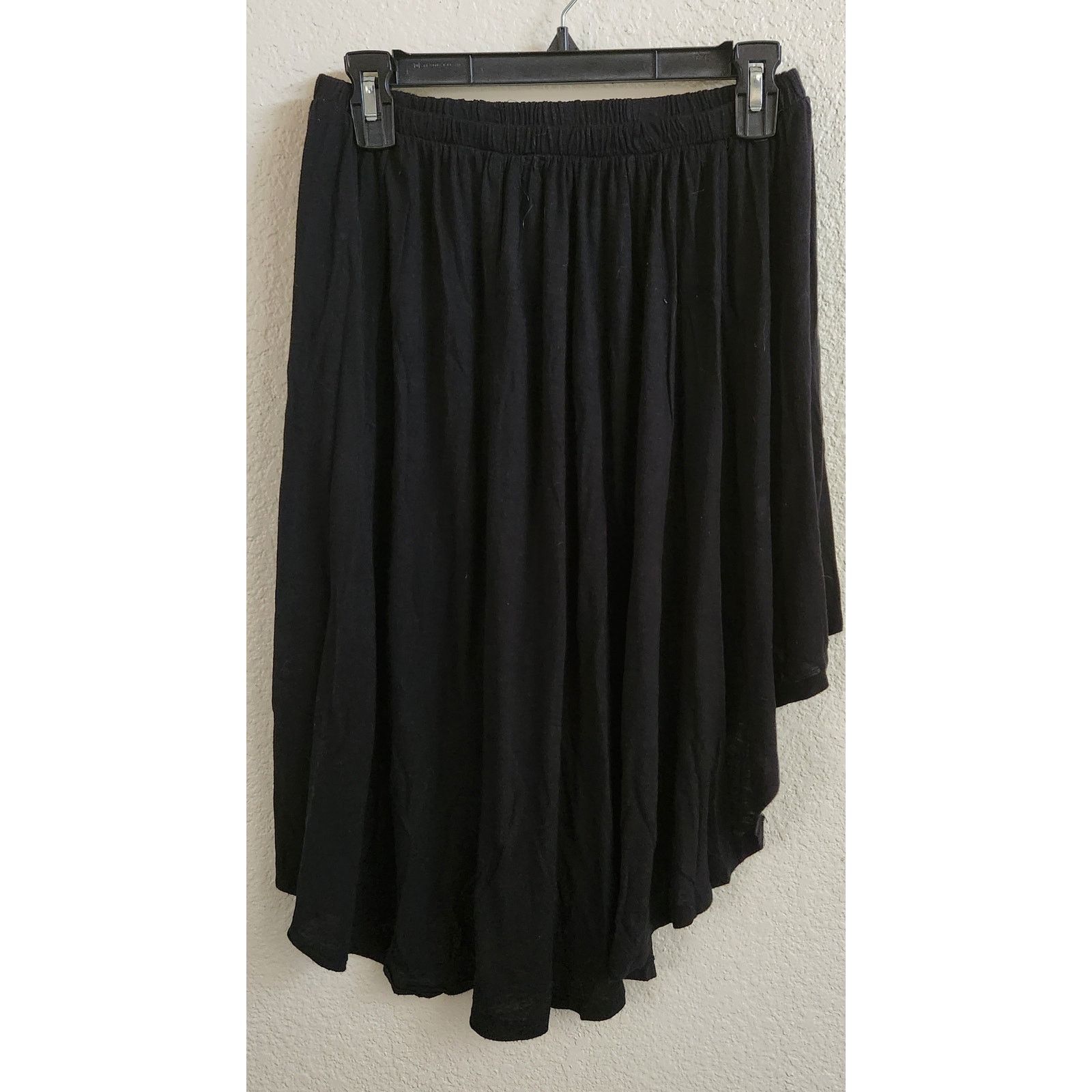 Other Iris Los Angeles Black Ruffled Hi Low Mini Skirt Medium Size 24" / US 00 / IT 34 - 2 Thumbnail