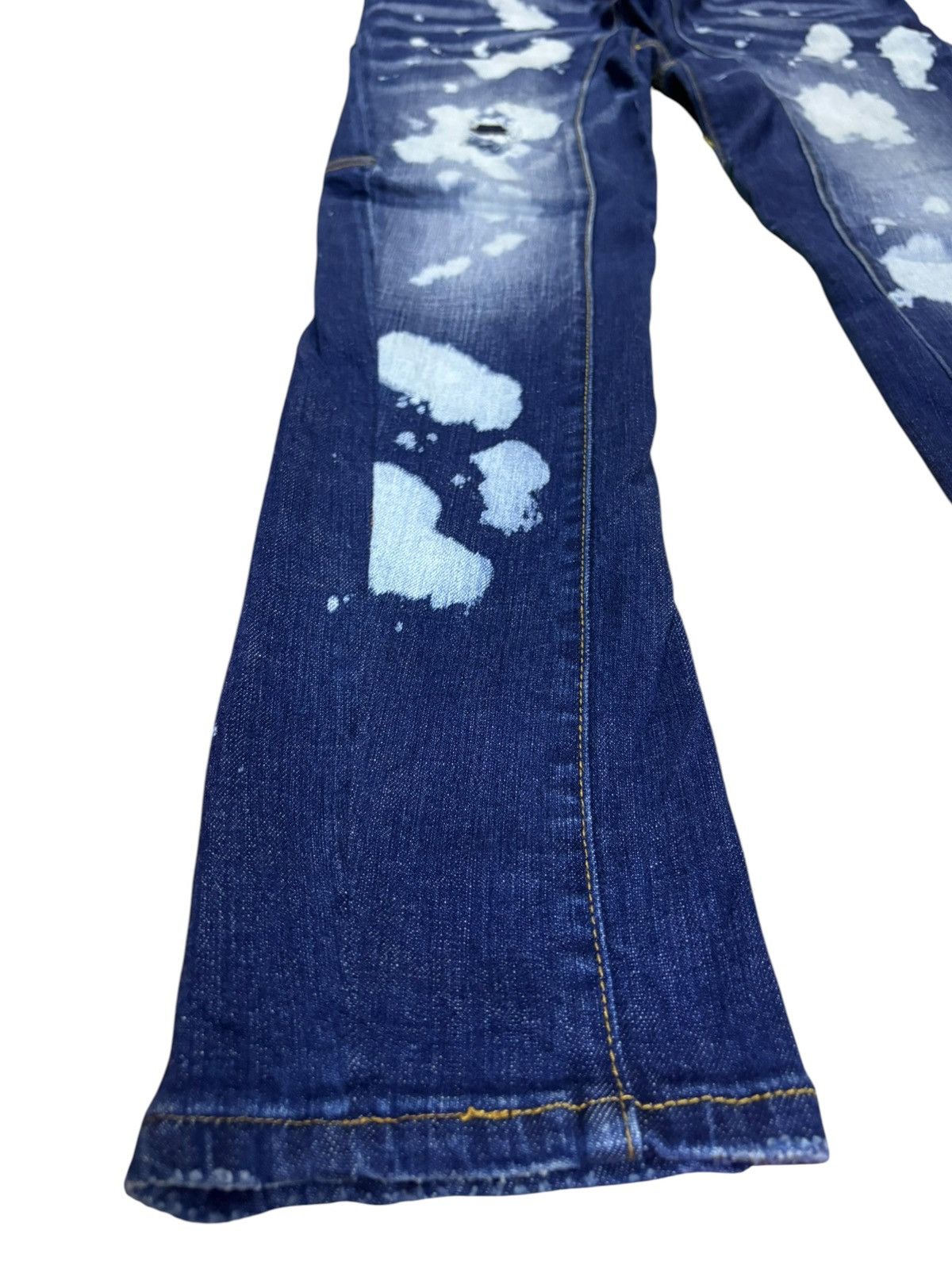 Dsquared2 Vintage Dsquared Bleached Acid Wash Distressed Jeans Size US 33 - 7 Thumbnail