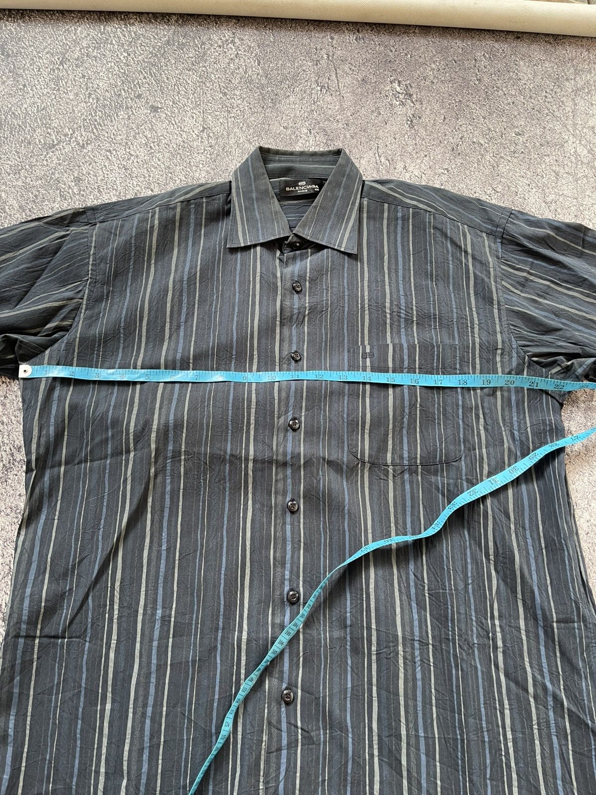 Balenciaga Vintage Balenciaga button ups striped shirt Size US L / EU 52-54 / 3 - 8 Thumbnail