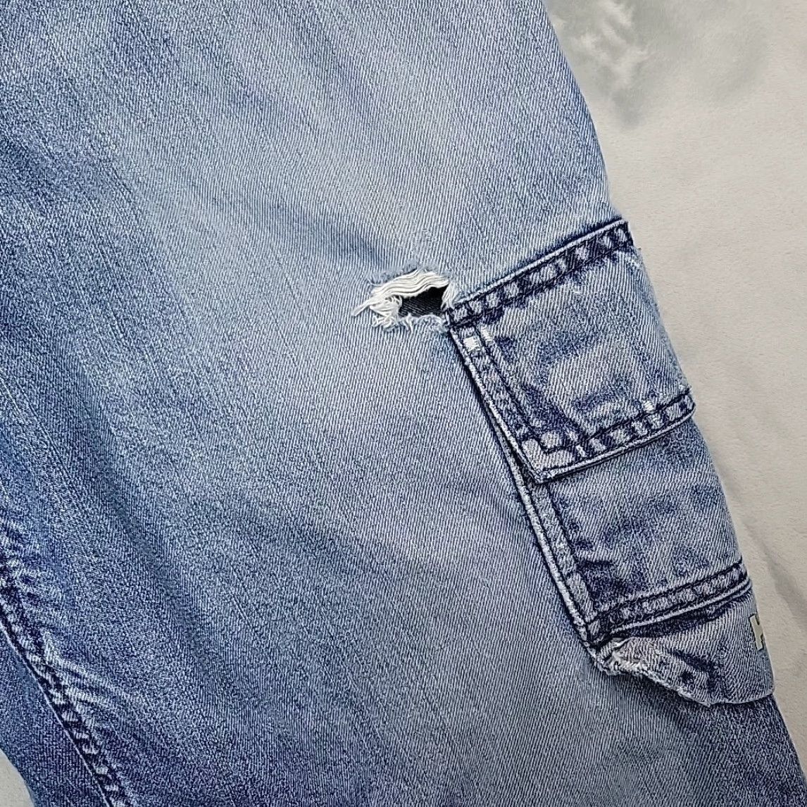 Helly Hansen Helly Hansen Jeans Mens 40 x 32 Faded Blue Denim Cargo Relaxed Fit Work Workwear Jeans Mens 40 Blue Size US 40 / EU 56 - 4 Thumbnail