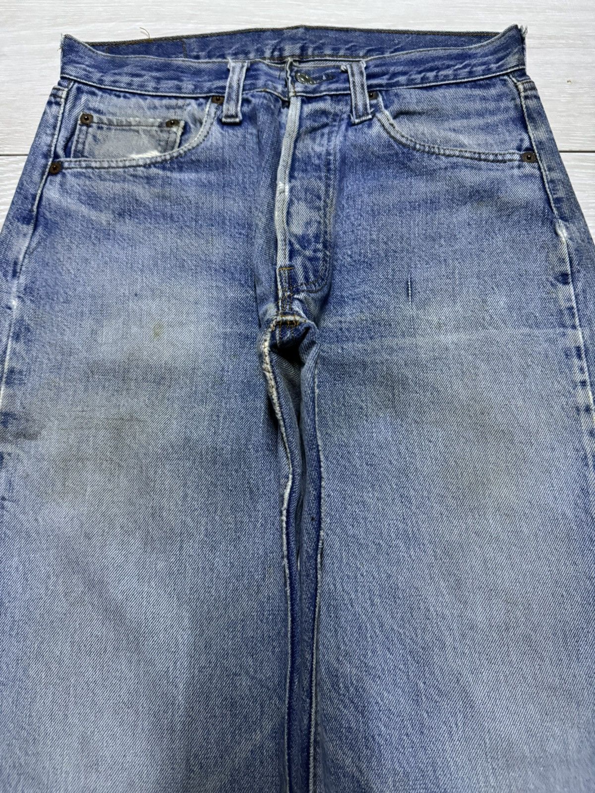Levi's Vintage Levis 501 70s Selvedge Rindem ButtonFly Jeans Size US 29 - 3 Thumbnail