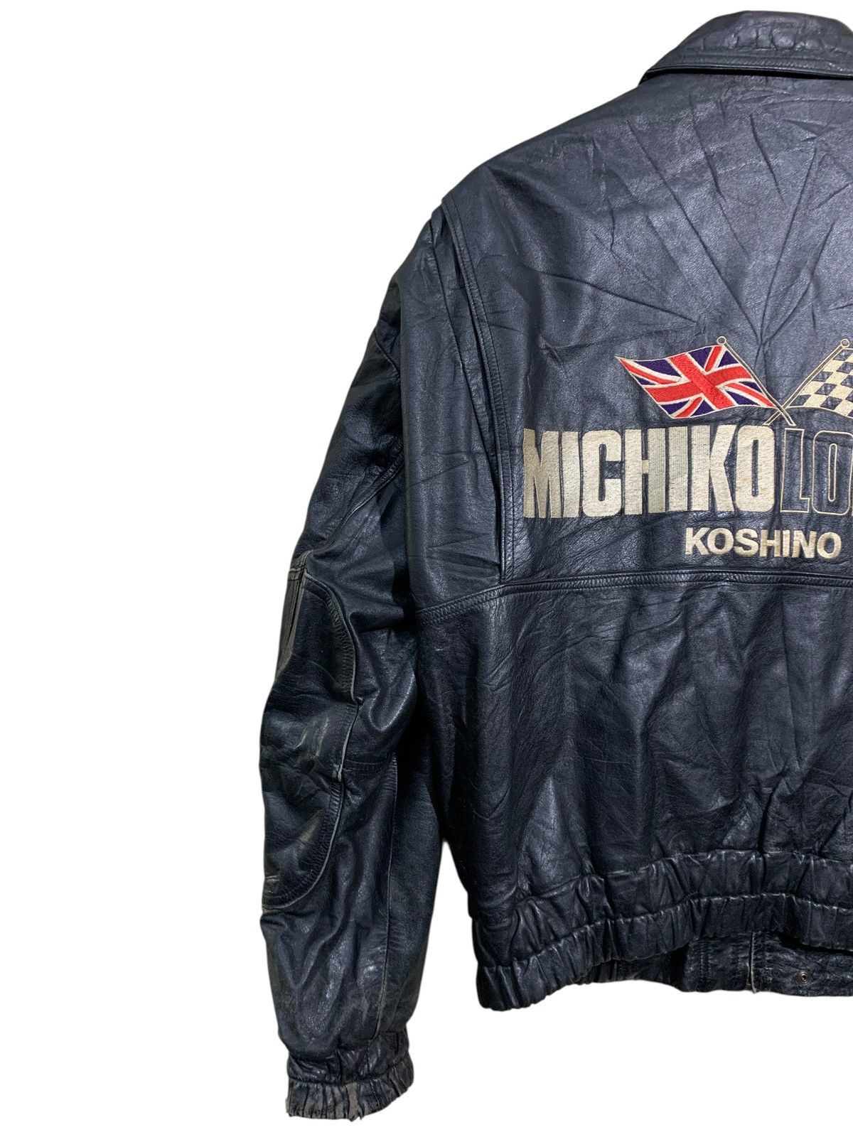 Michiko Koshino London 🔥VTG MICHIKO LONDON KOSHINO FORMULA 1 LEATHER JACKET Size US L / EU 52-54 / 3 - 2 Thumbnail