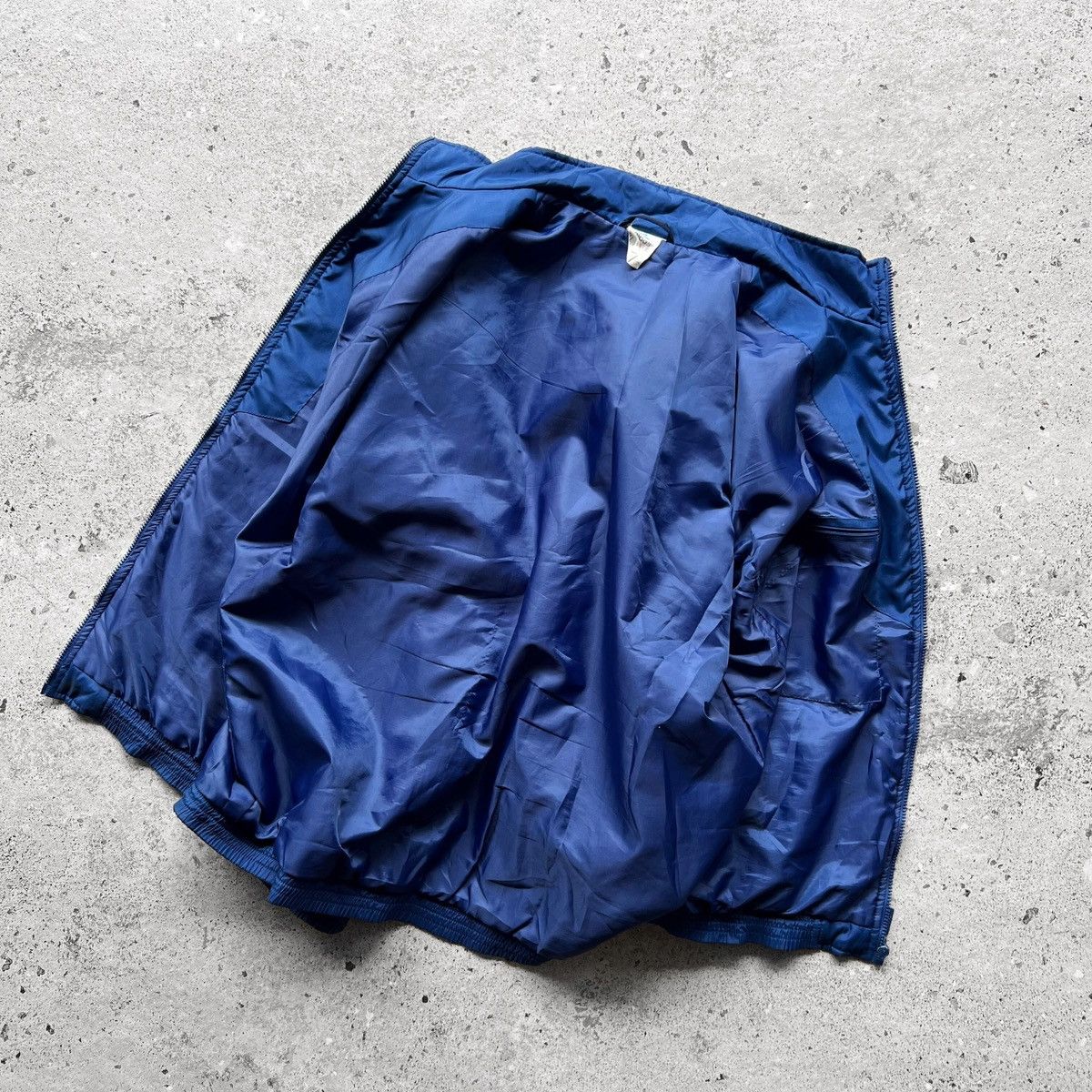Adidas × Vintage Adidas Vintage Mens Blue Zip Jacket Long Sleeve 3-Stripes Size US L / EU 52-54 / 3 - 5 Thumbnail