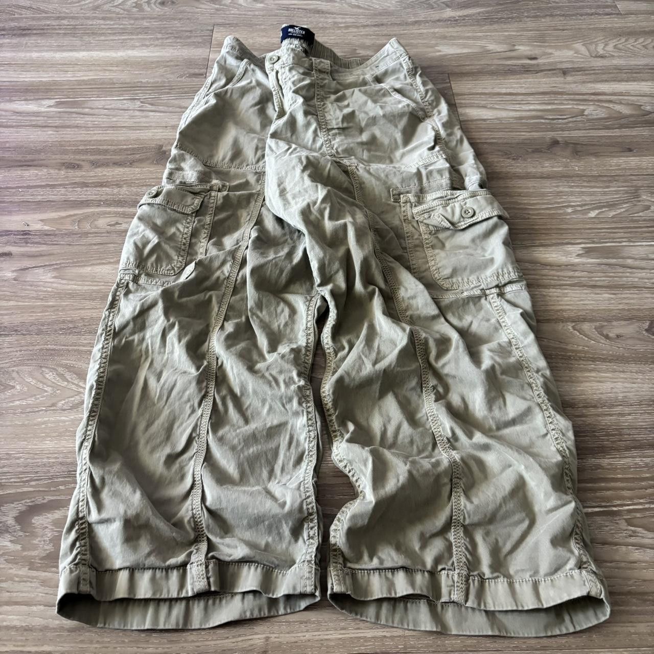 Vintage Crazy Vintage Y2K/2000s Baggy Khaki Brown Skater Style Cargo Pants! 36x27 Size US 36 / EU 52 - 3 Thumbnail