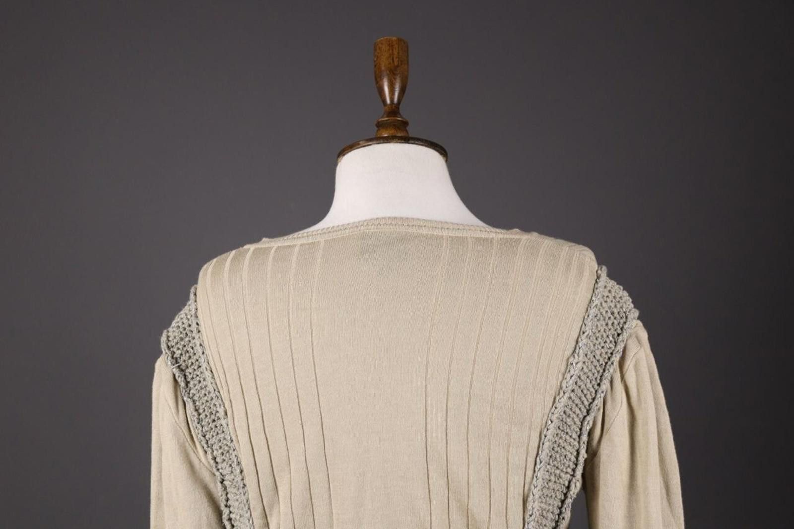 Just Cavalli Just Cavalli Ivory Lagenlook Embroidered Sweater Size 50 Size M / US 6-8 / IT 42-44 - 6 Thumbnail