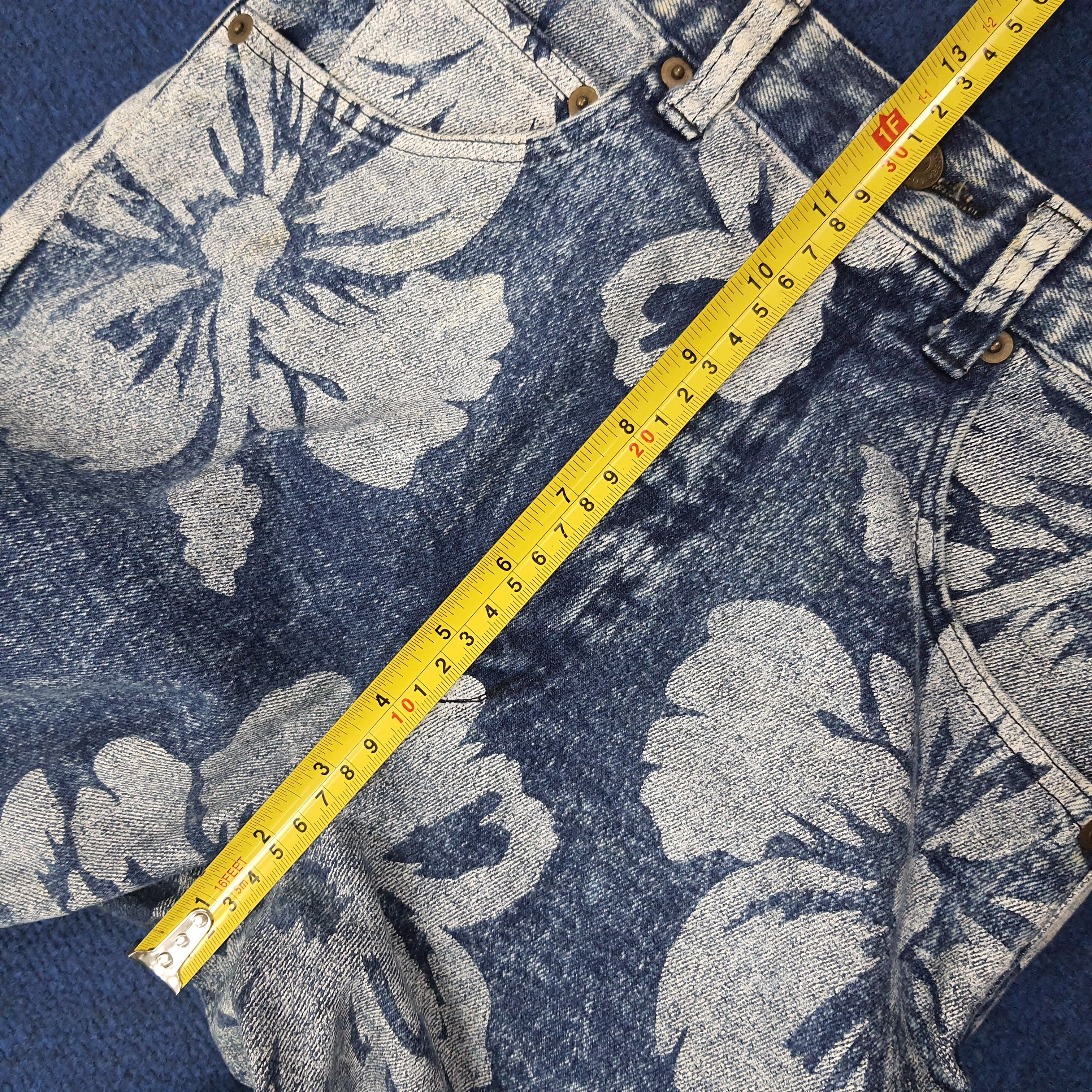 Japanese Brand Vintage Ryu Sports Full Print Jeans C258N26 Size 23" - 10 Thumbnail