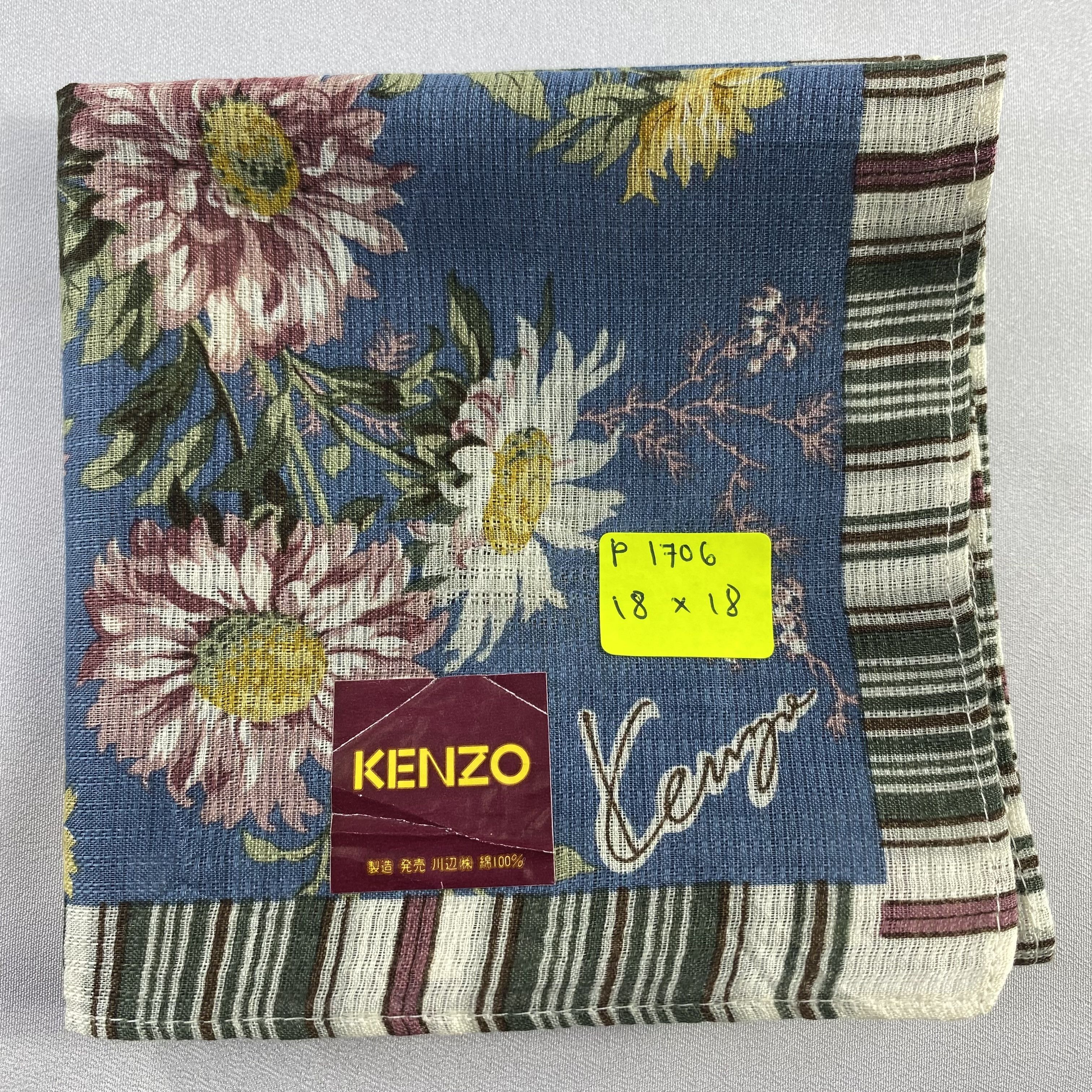 Kenzo × Vintage NWT Kenzo Bandana/ Handkerchief / Neckerchief-P1706 Size ONE SIZE - 5 Thumbnail
