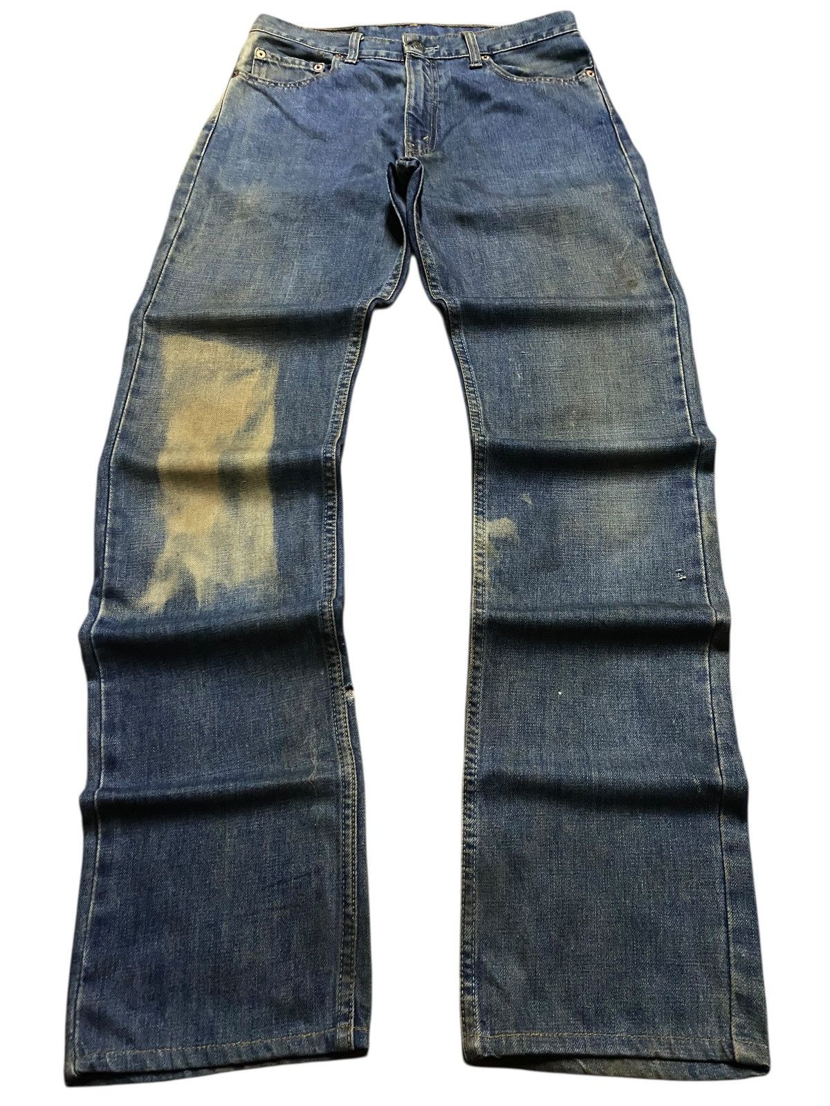 Levi's Vintage Levis 505 Mud Wash Distressed Loose Jeans Size US 30 / EU 46 - 2 Thumbnail
