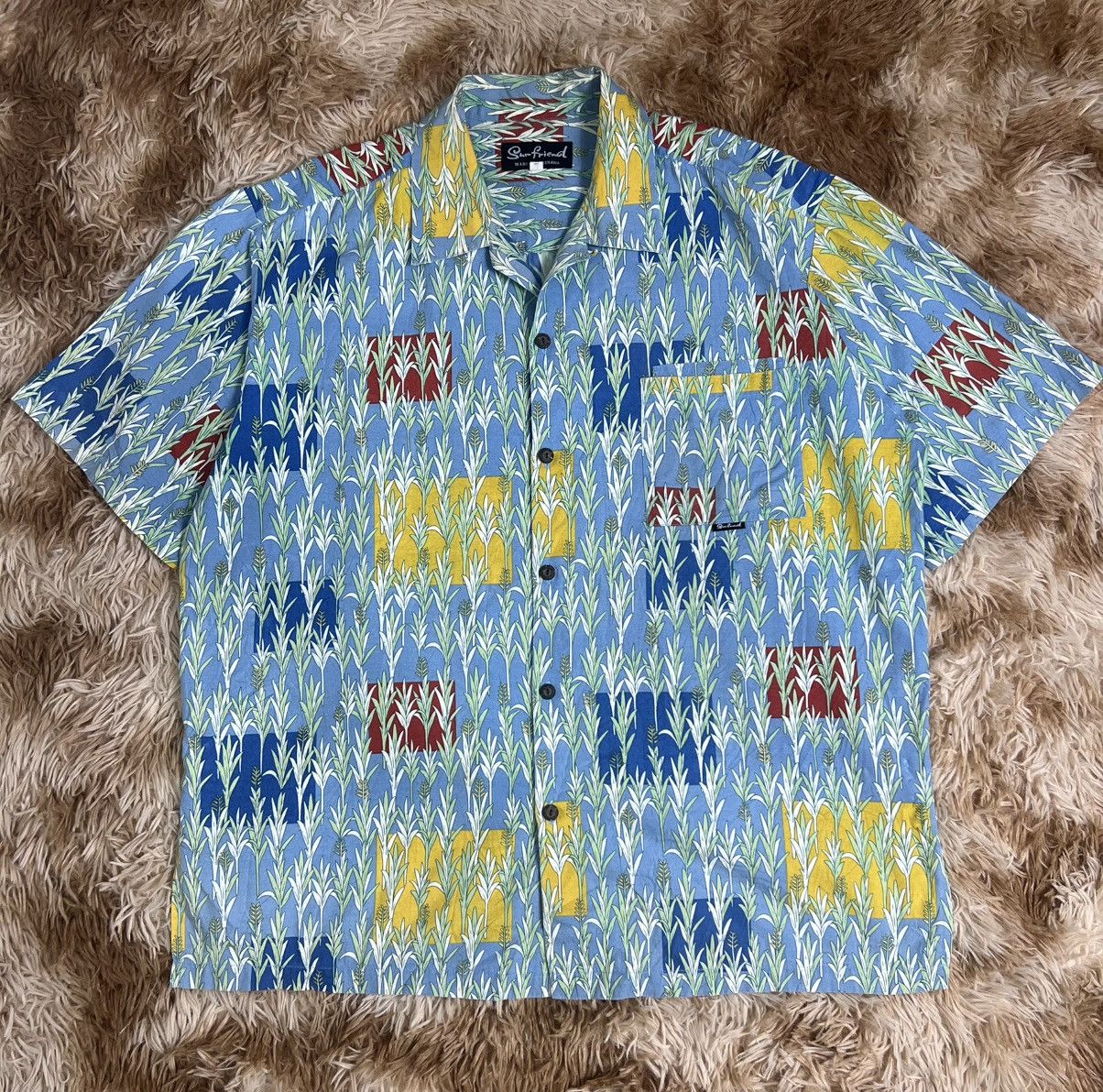 Japanese Brand Rare Sun Friend Okinawa "Kariyushi" Aloha Shirt Size US L / EU 52-54 / 3 - 1 Thumbnail