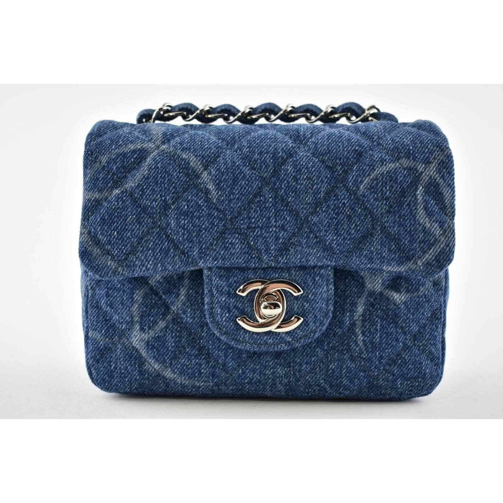 Chanel Chanel Mini Square Quilted Silver Chain Crossbody Bag Size ONE SIZE - 3 Thumbnail